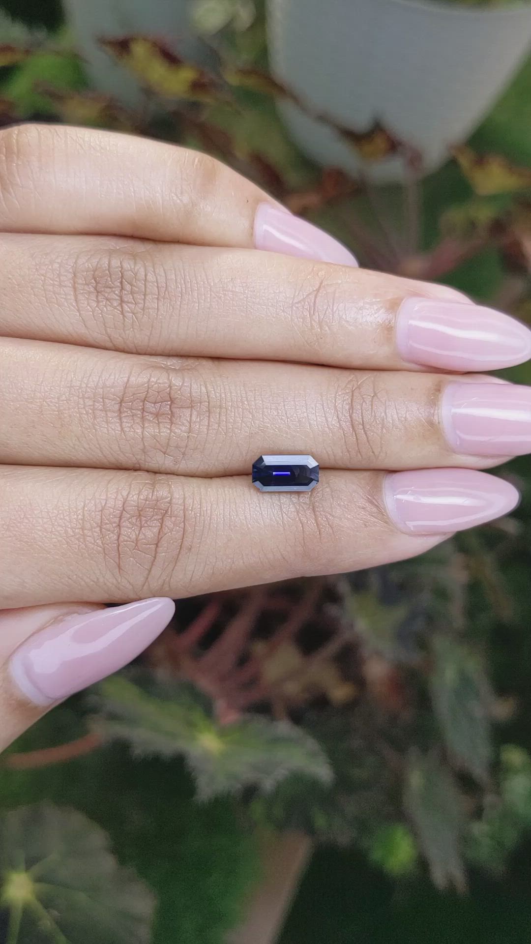 1.29 Ct. Blue Sapphire from Ceylon (Sri Lanka) Size Video