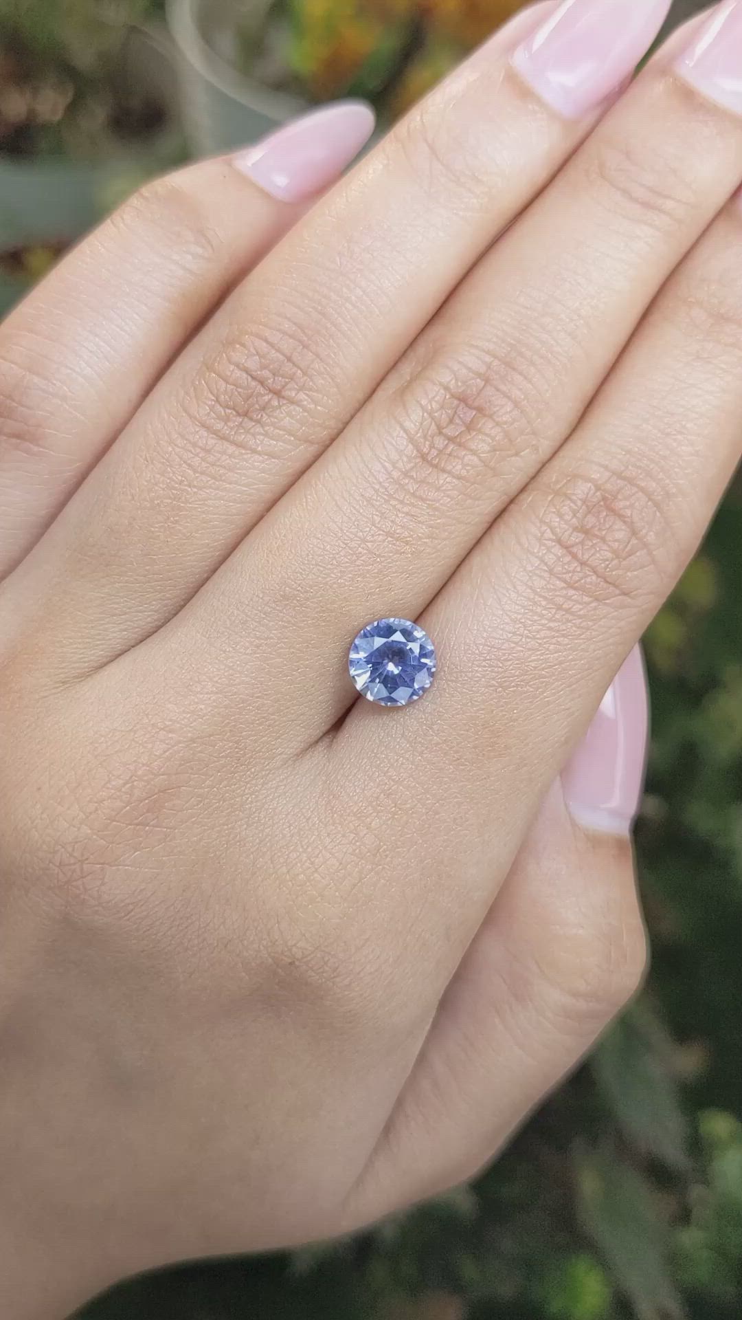 2.10 Ct. Blue Sapphire from Ceylon (Sri Lanka) Size Video