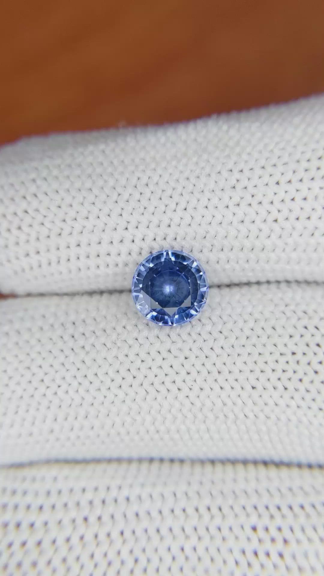 1.87 Ct. Blue Sapphire from Ceylon (Sri Lanka) Size Video