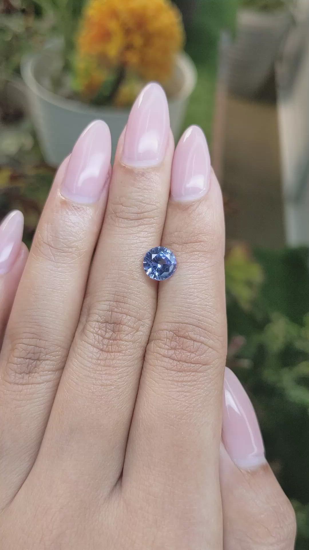 1.87 Ct. Blue Sapphire from Ceylon (Sri Lanka) Size Video