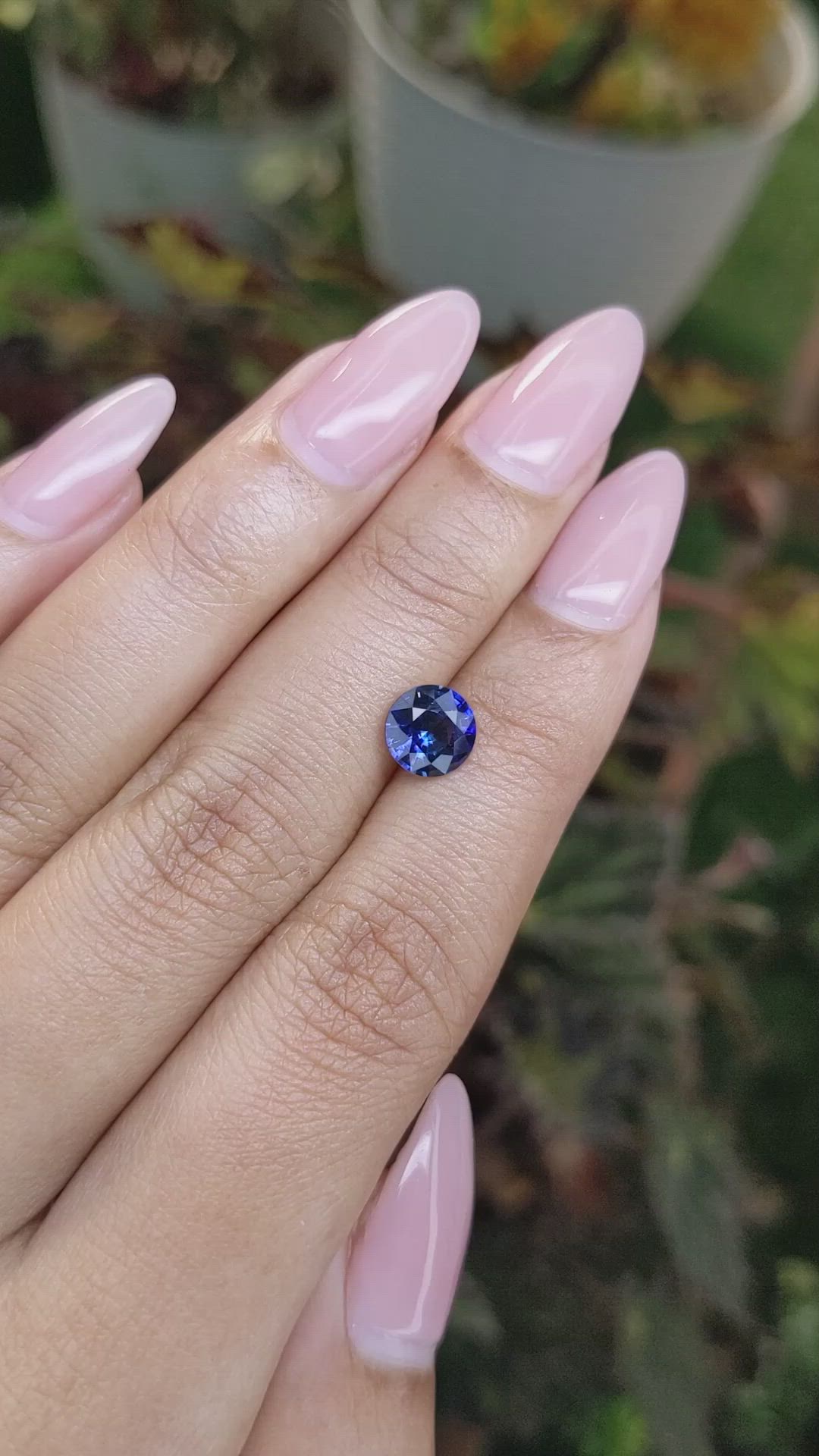 1.52 Ct. Blue Sapphire from Ceylon (Sri Lanka) Size Video