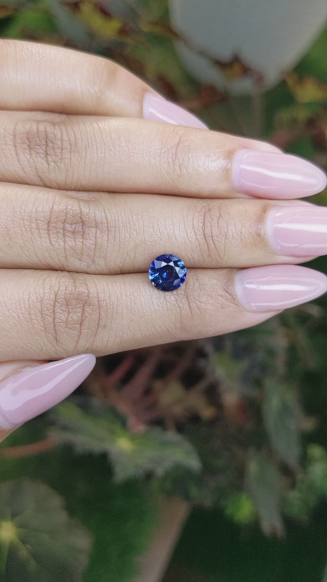 1.52 Ct. Blue Sapphire from Ceylon (Sri Lanka) Size Video
