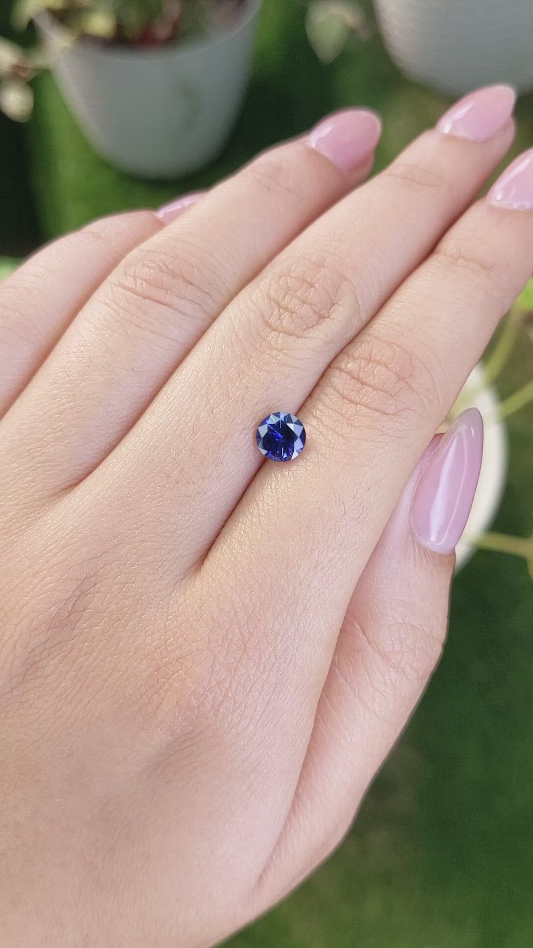 1.16 Ct. Blue Sapphire from Ceylon (Sri Lanka) Size Video