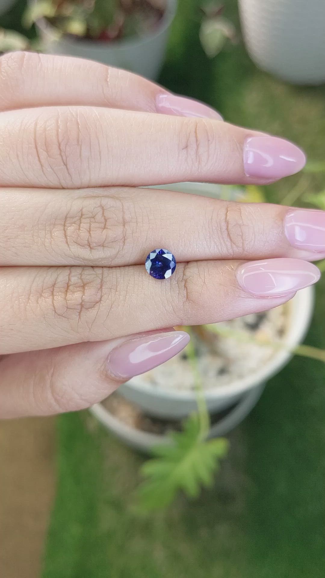 1.16 Ct. Blue Sapphire from Ceylon (Sri Lanka) Size Video