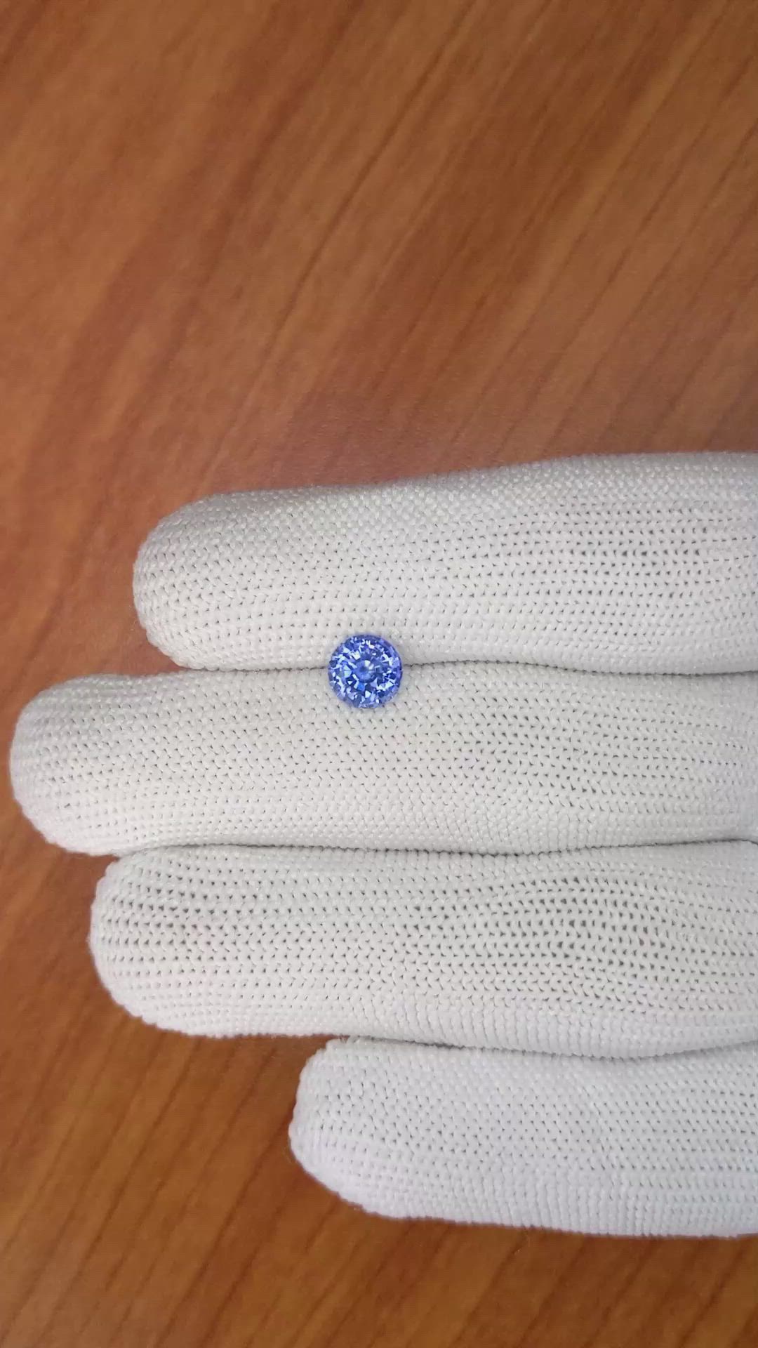 1.54 Ct. Blue Sapphire from Ceylon (Sri Lanka) Size Video
