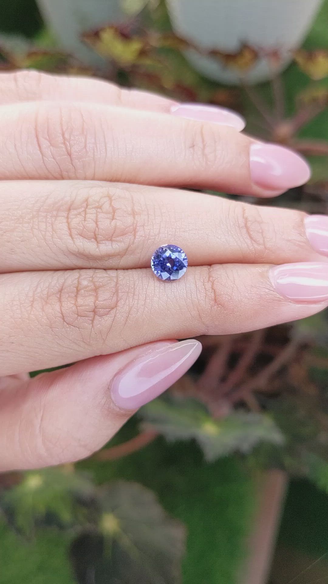 1.54 Ct. Blue Sapphire from Ceylon (Sri Lanka) Size Video