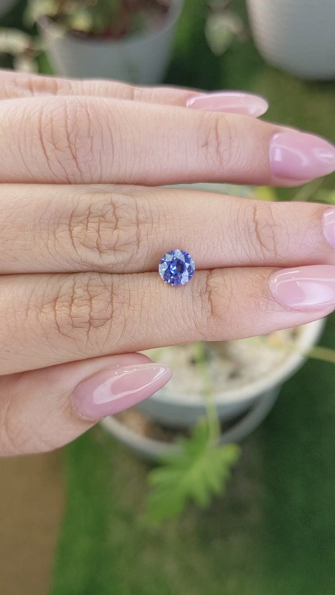 1.23 Ct. Blue Sapphire from Ceylon (Sri Lanka) Size Video