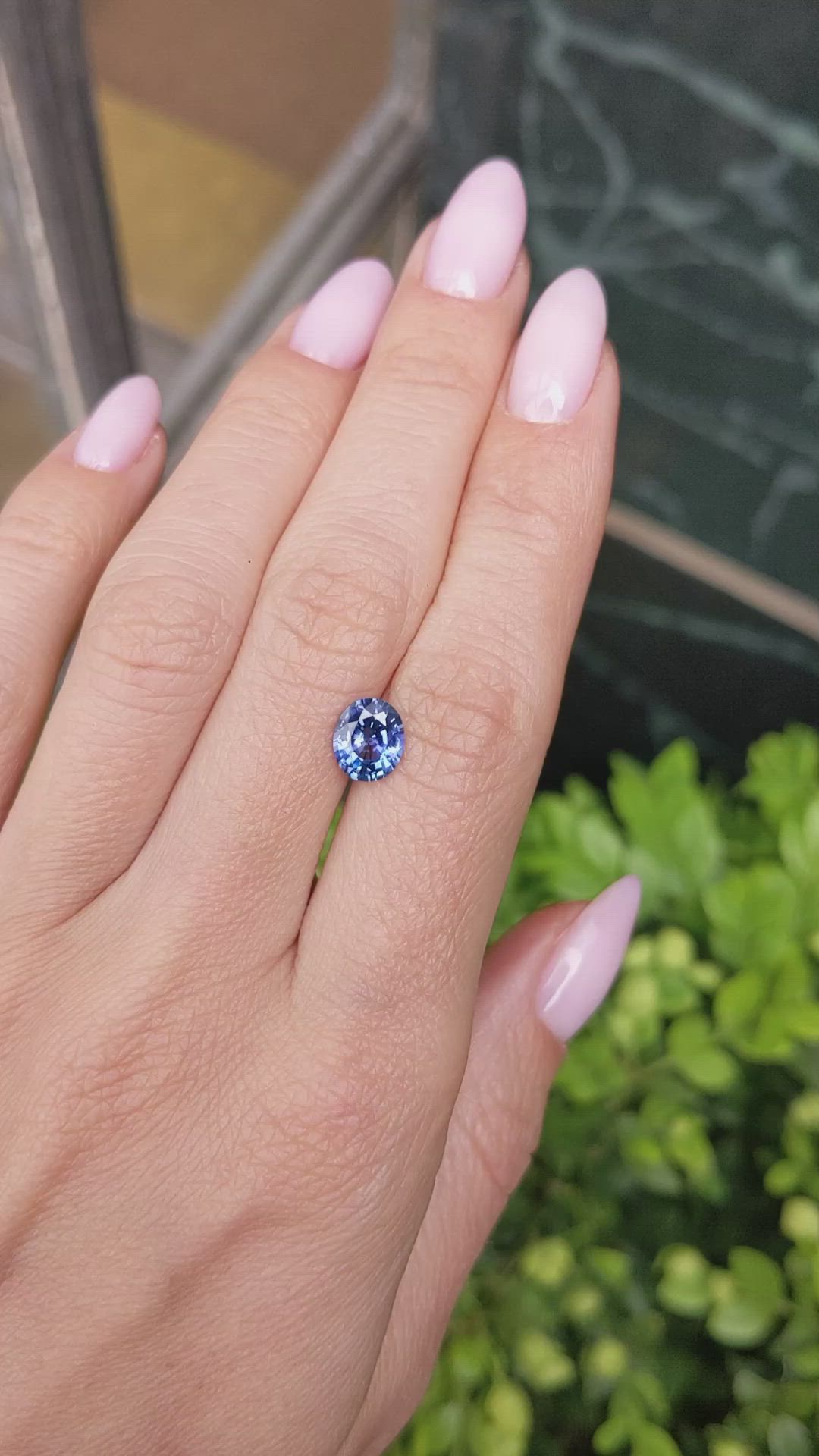 1.60 Ct. Blue Sapphire from Ceylon (Sri Lanka) Size Video