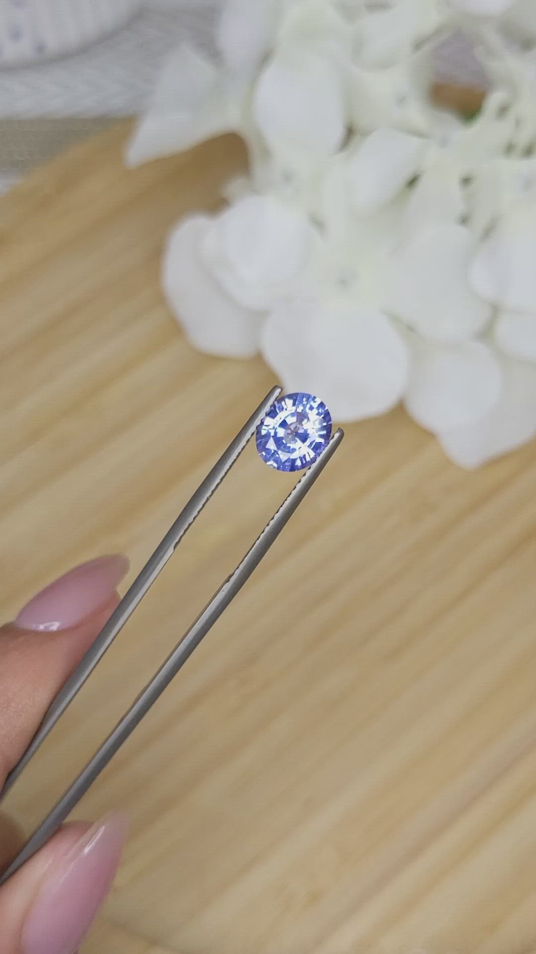 2.09 Ct. Blue Sapphire from Ceylon (Sri Lanka) Size Video