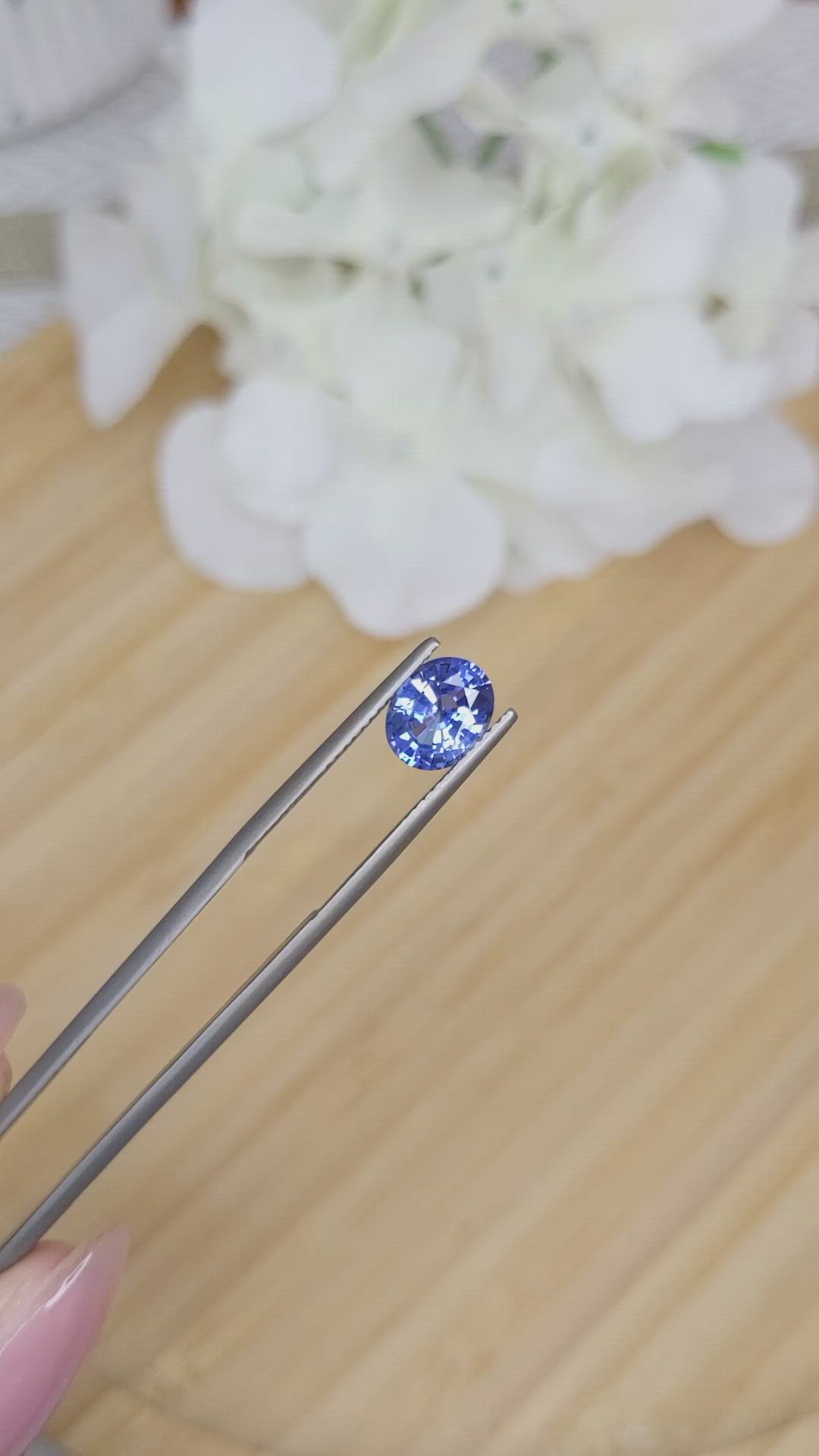 1.88 Ct. Blue Sapphire from Ceylon (Sri Lanka) Size Video