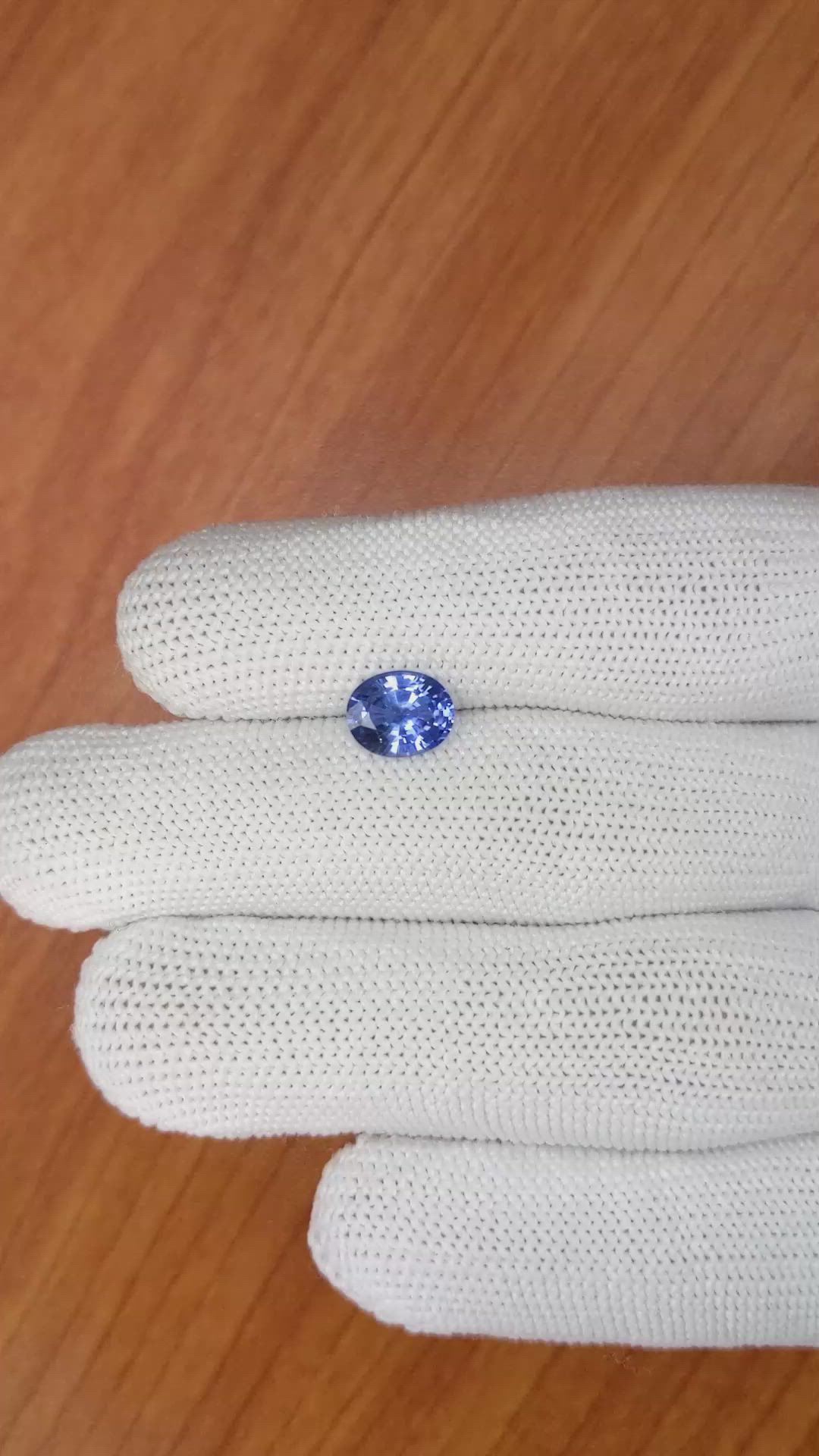 1.88 Ct. Blue Sapphire from Ceylon (Sri Lanka) Size Video
