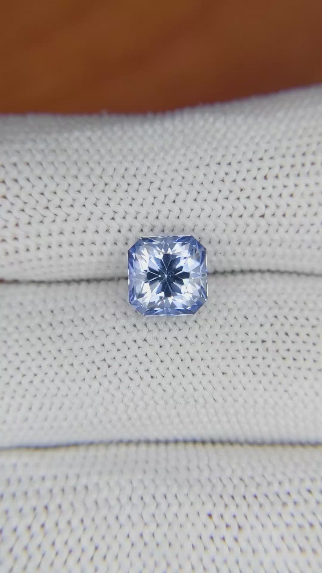 3.18 Ct. Blue Sapphire from Ceylon (Sri Lanka) Size Video