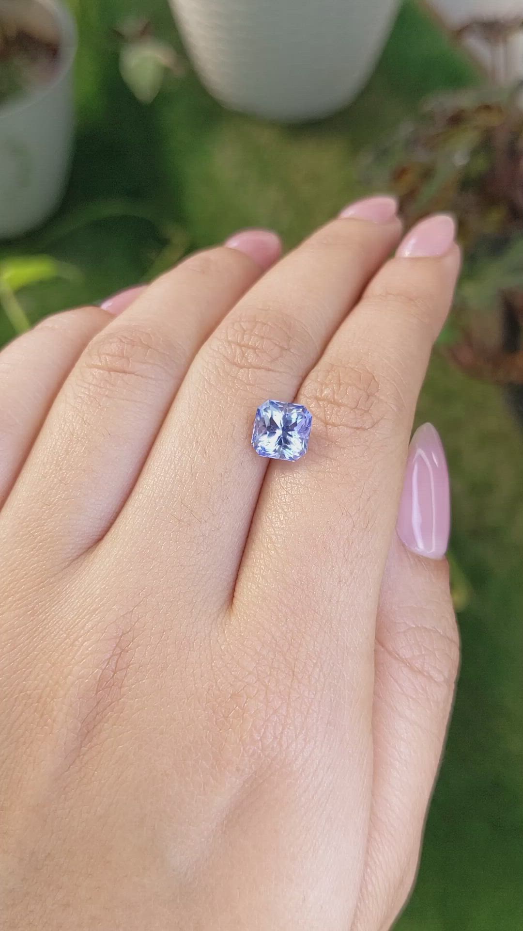 3.18 Ct. Blue Sapphire from Ceylon (Sri Lanka) Size Video