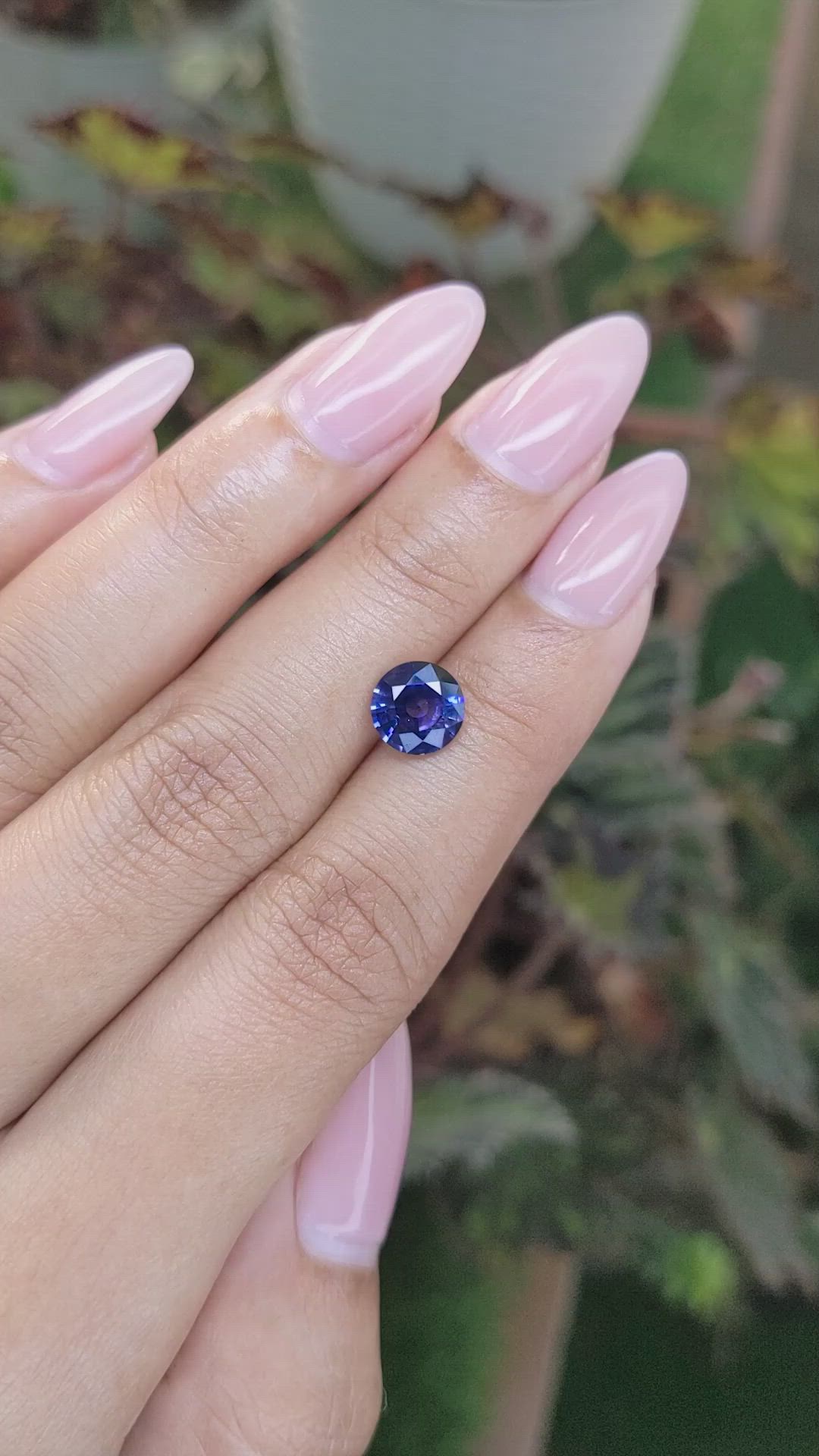 1.93 Ct. Blue Sapphire from Ceylon (Sri Lanka) Size Video