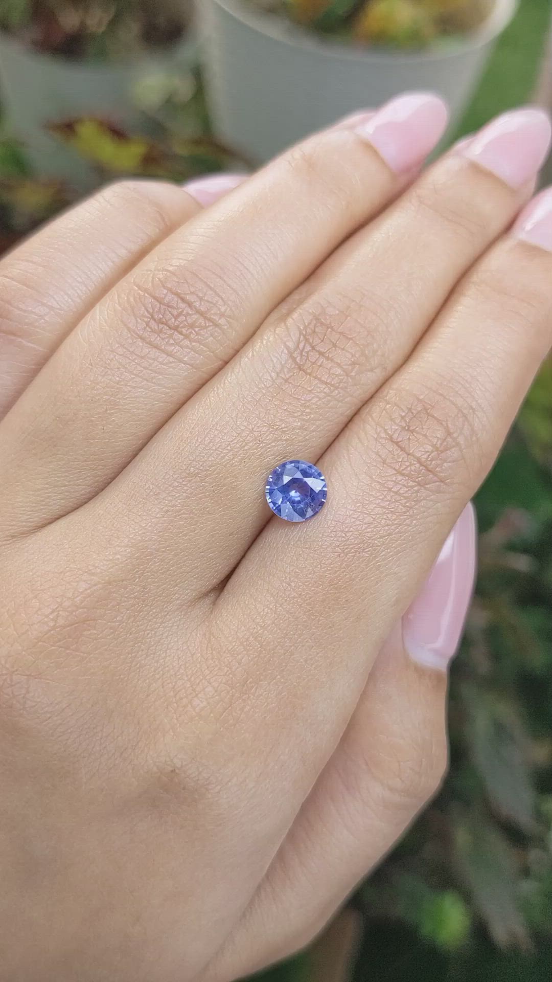1.36 Ct. Blue Sapphire from Ceylon (Sri Lanka) Size Video
