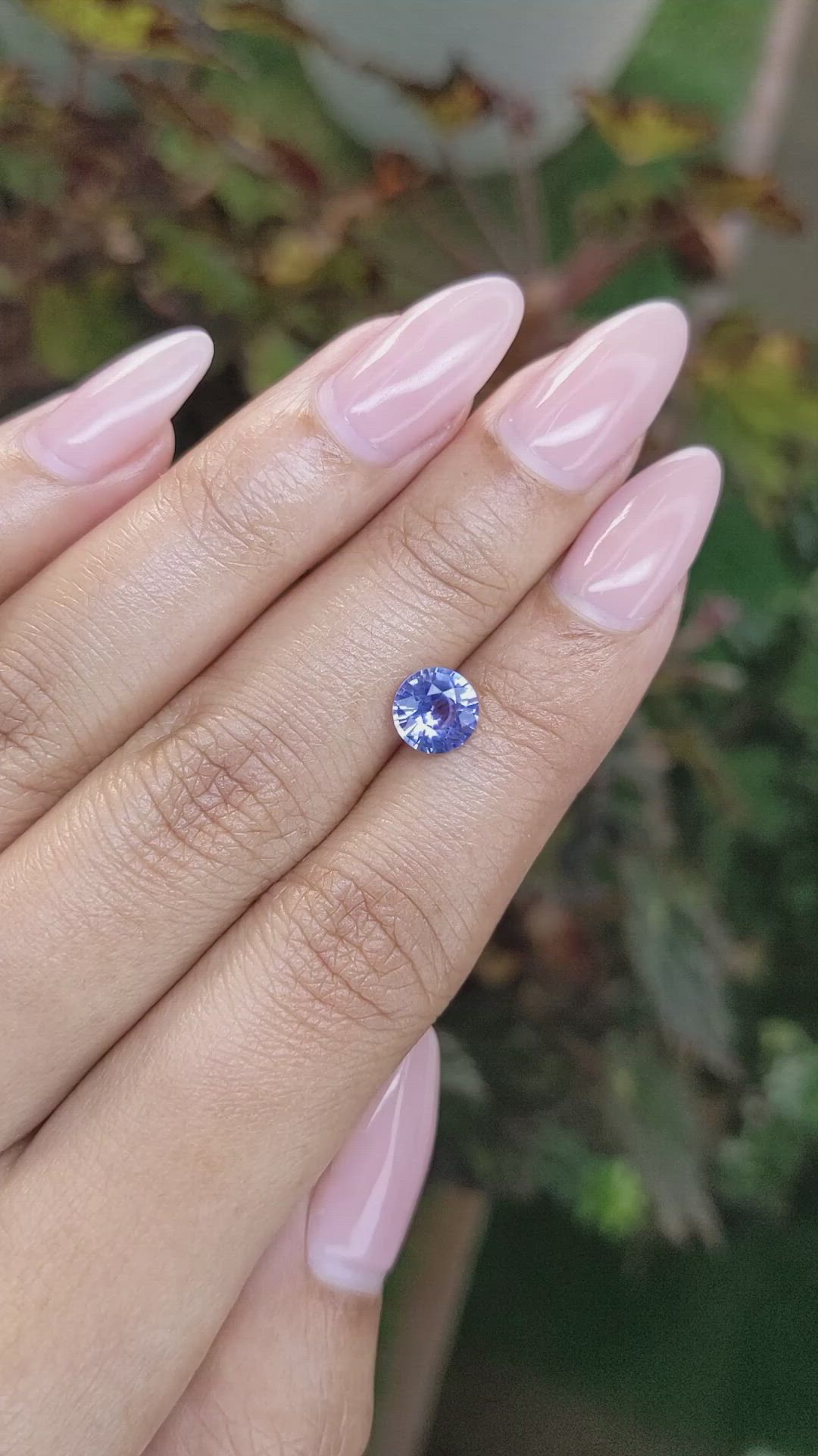 1.36 Ct. Blue Sapphire from Ceylon (Sri Lanka) Size Video