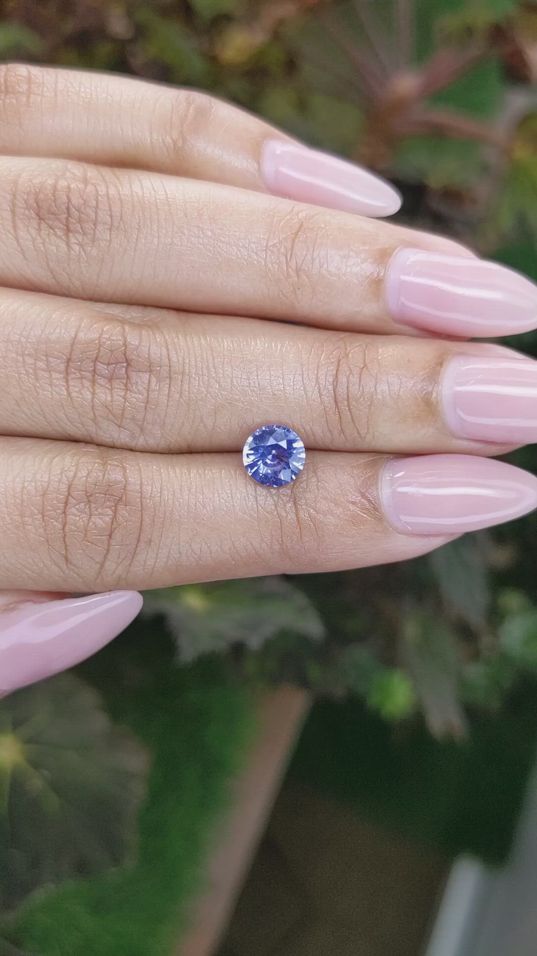 1.36 Ct. Blue Sapphire from Ceylon (Sri Lanka) Size Video