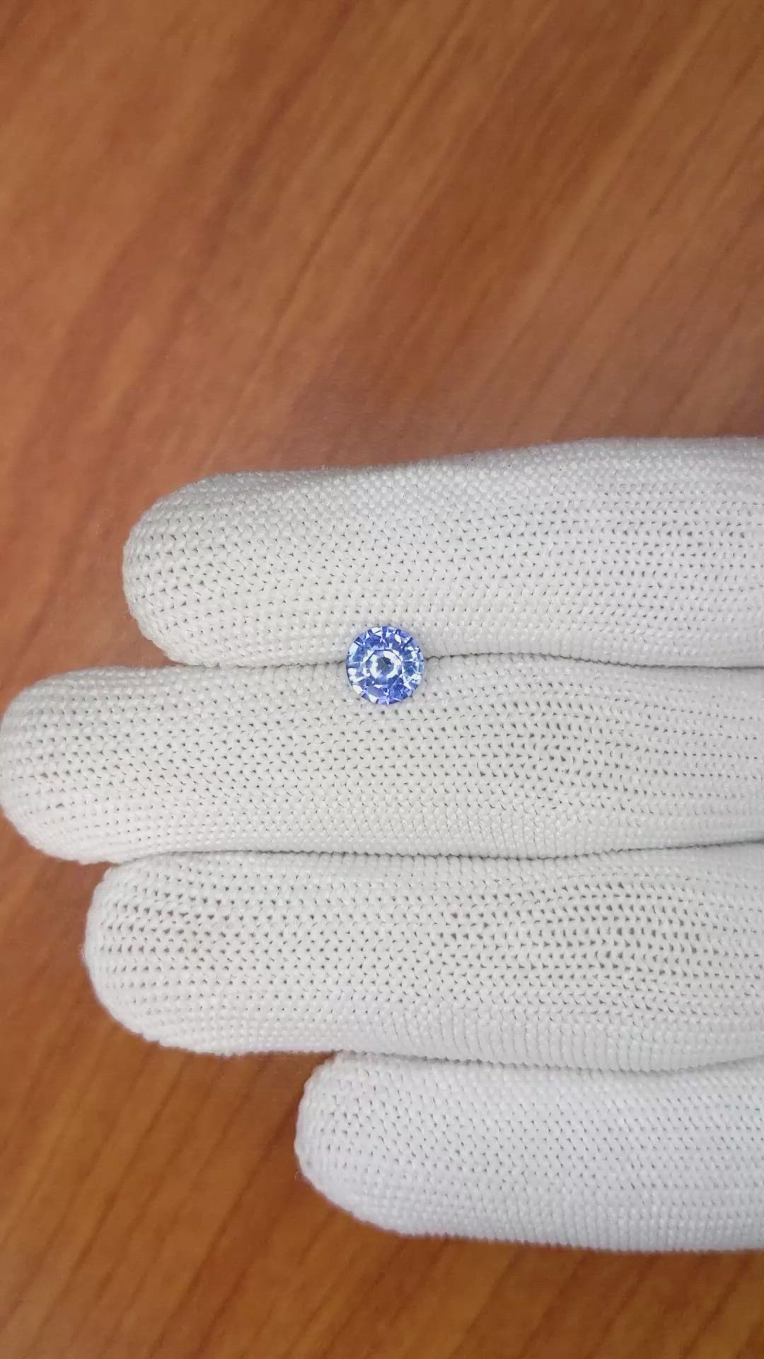 1.01 Ct. Blue Sapphire from Ceylon (Sri Lanka) Size Video