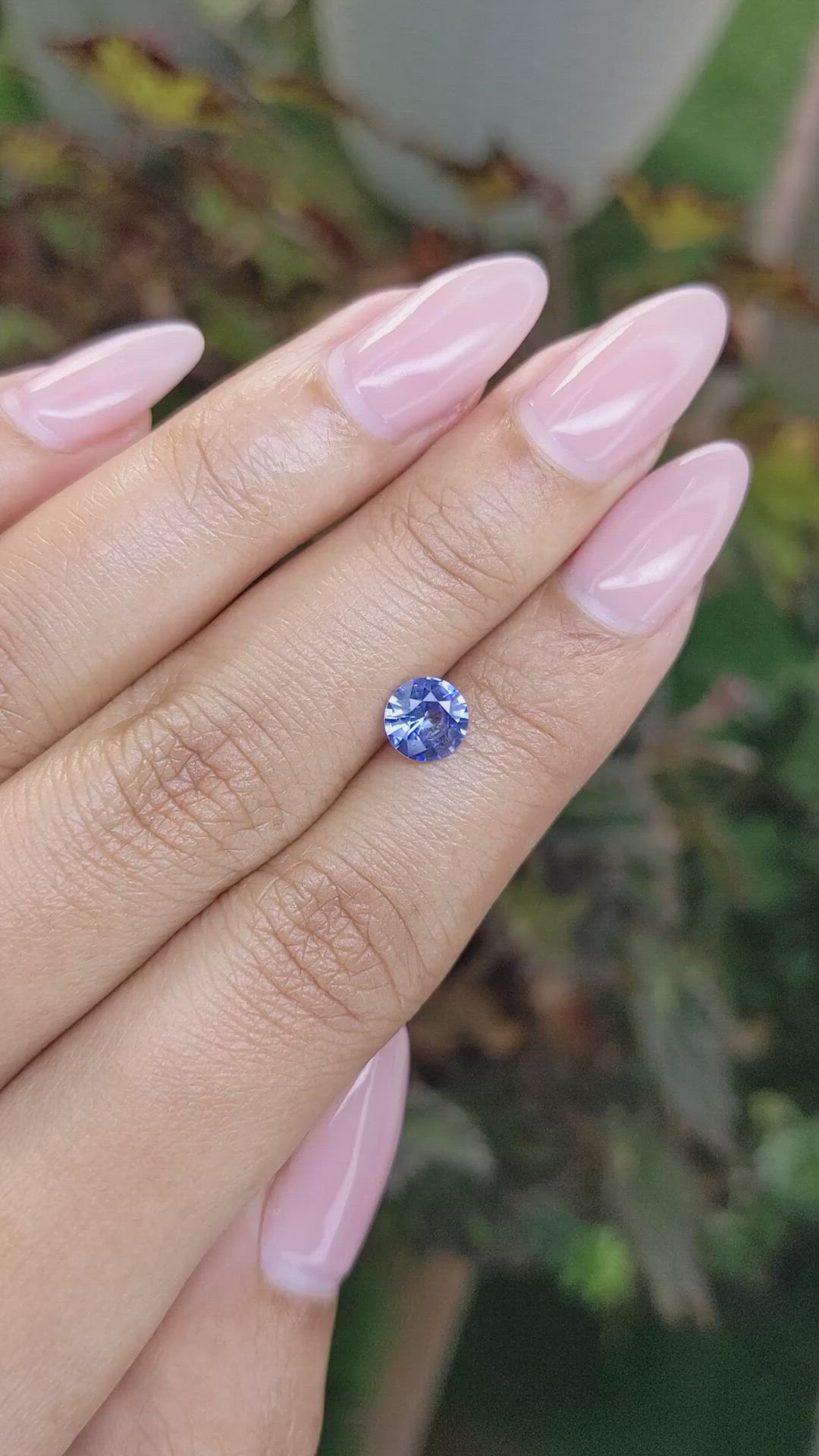 1.01 Ct. Blue Sapphire from Ceylon (Sri Lanka) Size Video