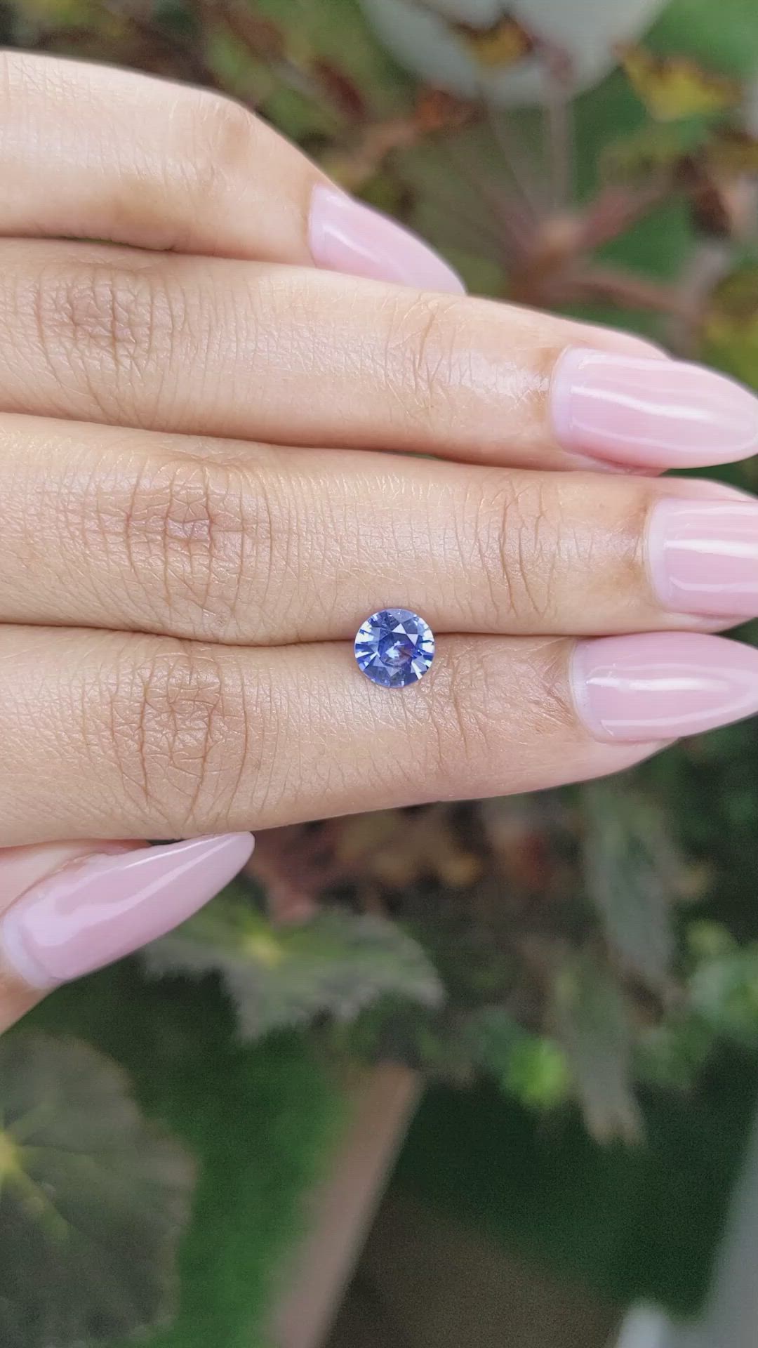 1.01 Ct. Blue Sapphire from Ceylon (Sri Lanka) Size Video