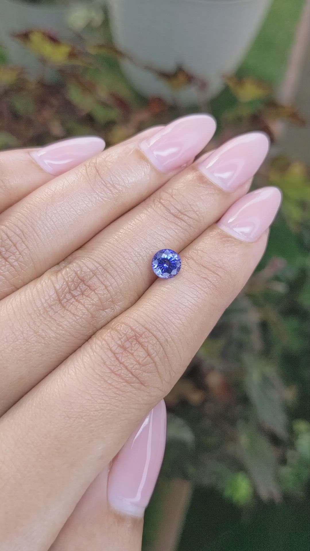 1.03 Ct. Blue Sapphire from Ceylon (Sri Lanka) Size Video