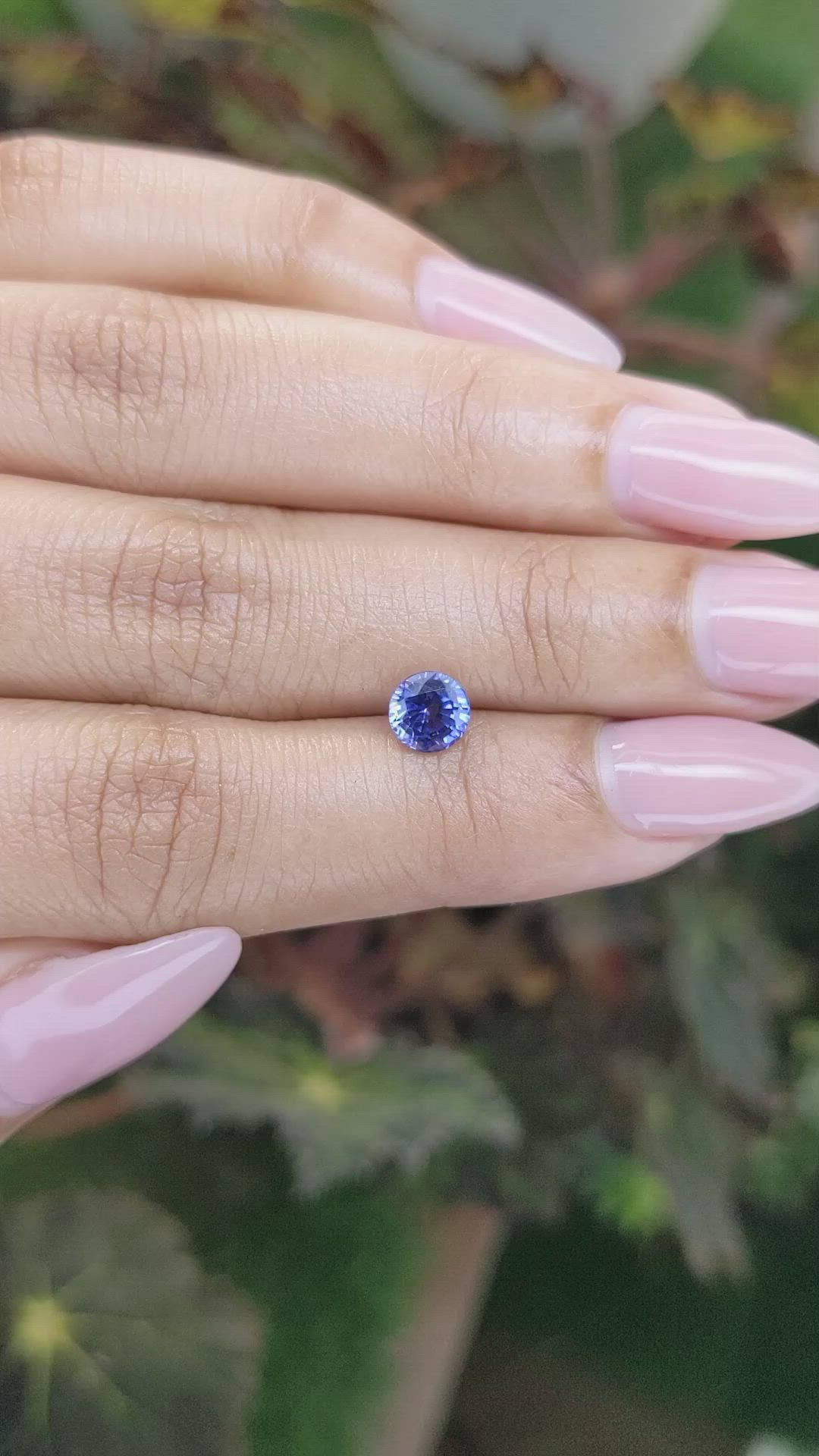 1.03 Ct. Blue Sapphire from Ceylon (Sri Lanka) Size Video