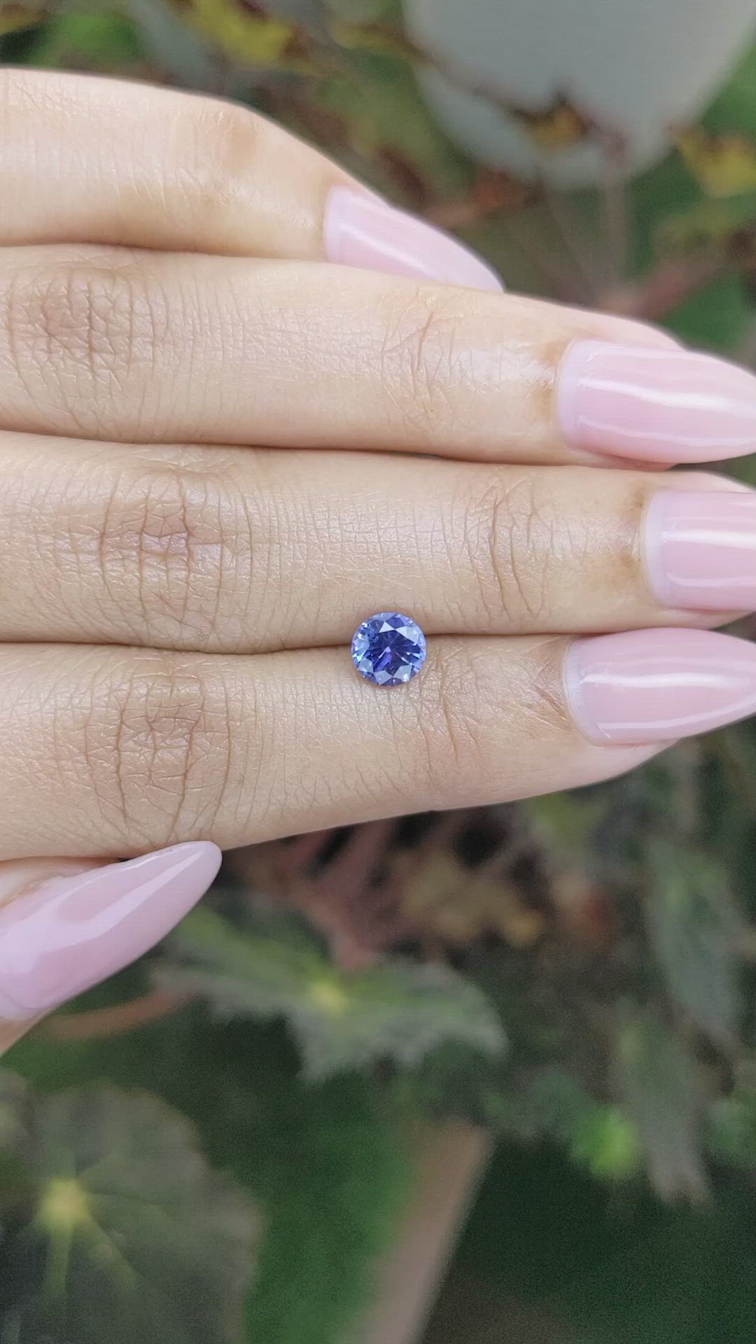 0.89 Ct. Blue Sapphire from Ceylon (Sri Lanka) Size Video