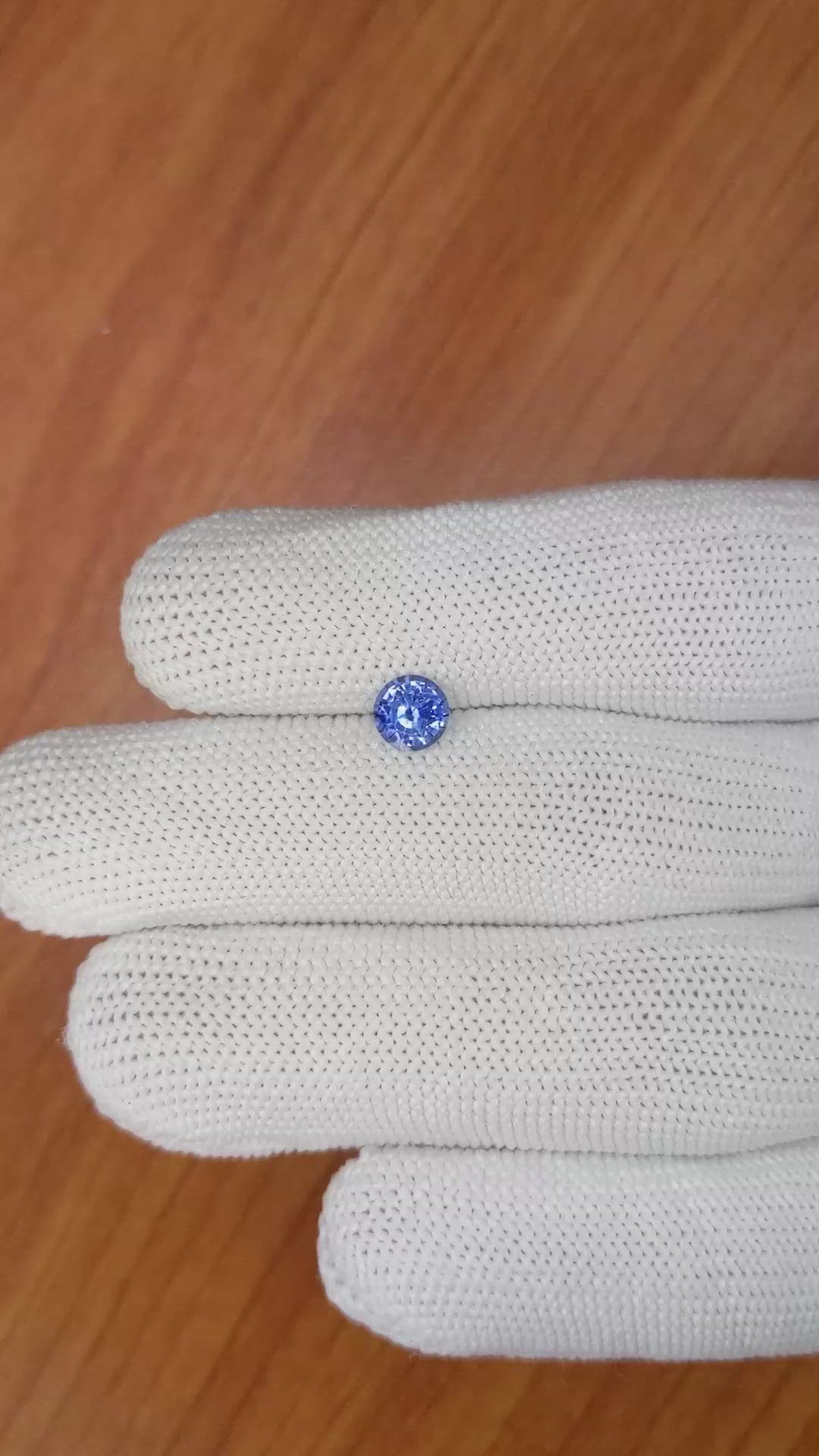 0.89 Ct. Blue Sapphire from Ceylon (Sri Lanka) Size Video