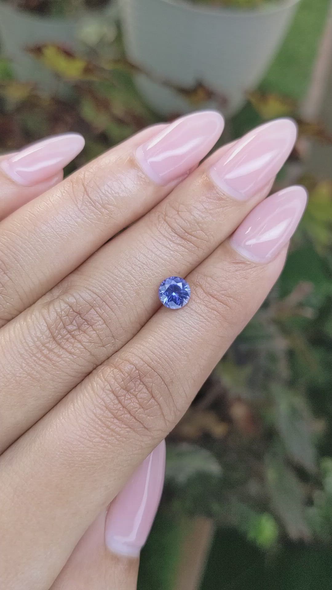 0.89 Ct. Blue Sapphire from Ceylon (Sri Lanka) Size Video