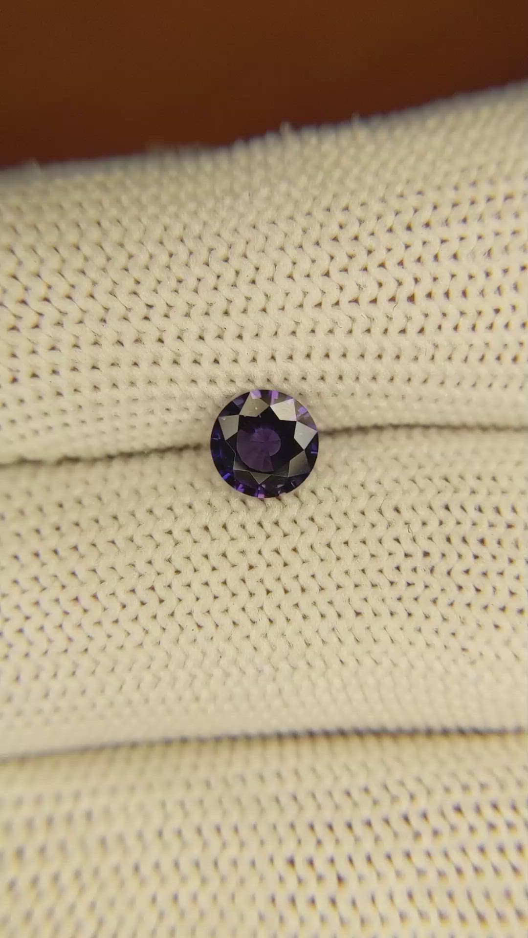 0.82 Ct. Color Change Sapphire from Ceylon (Sri Lanka) Size Video