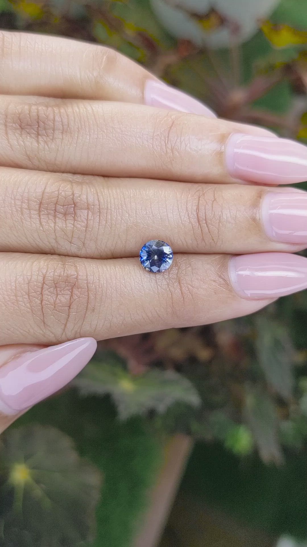 1.17 Ct. Bi Color Sapphire from Ceylon (Sri Lanka) Size Video