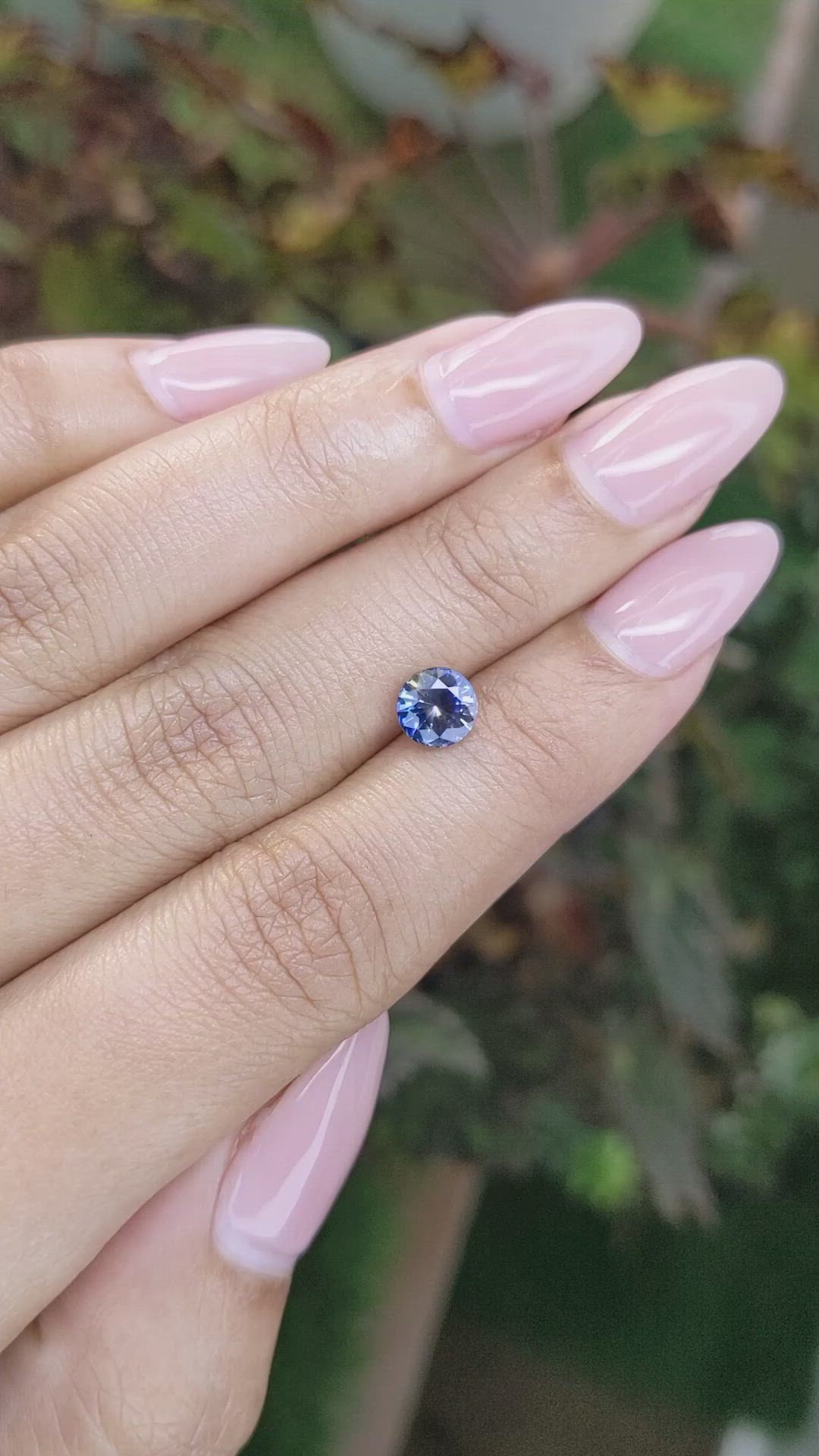 1.17 Ct. Bi Color Sapphire from Ceylon (Sri Lanka) Size Video