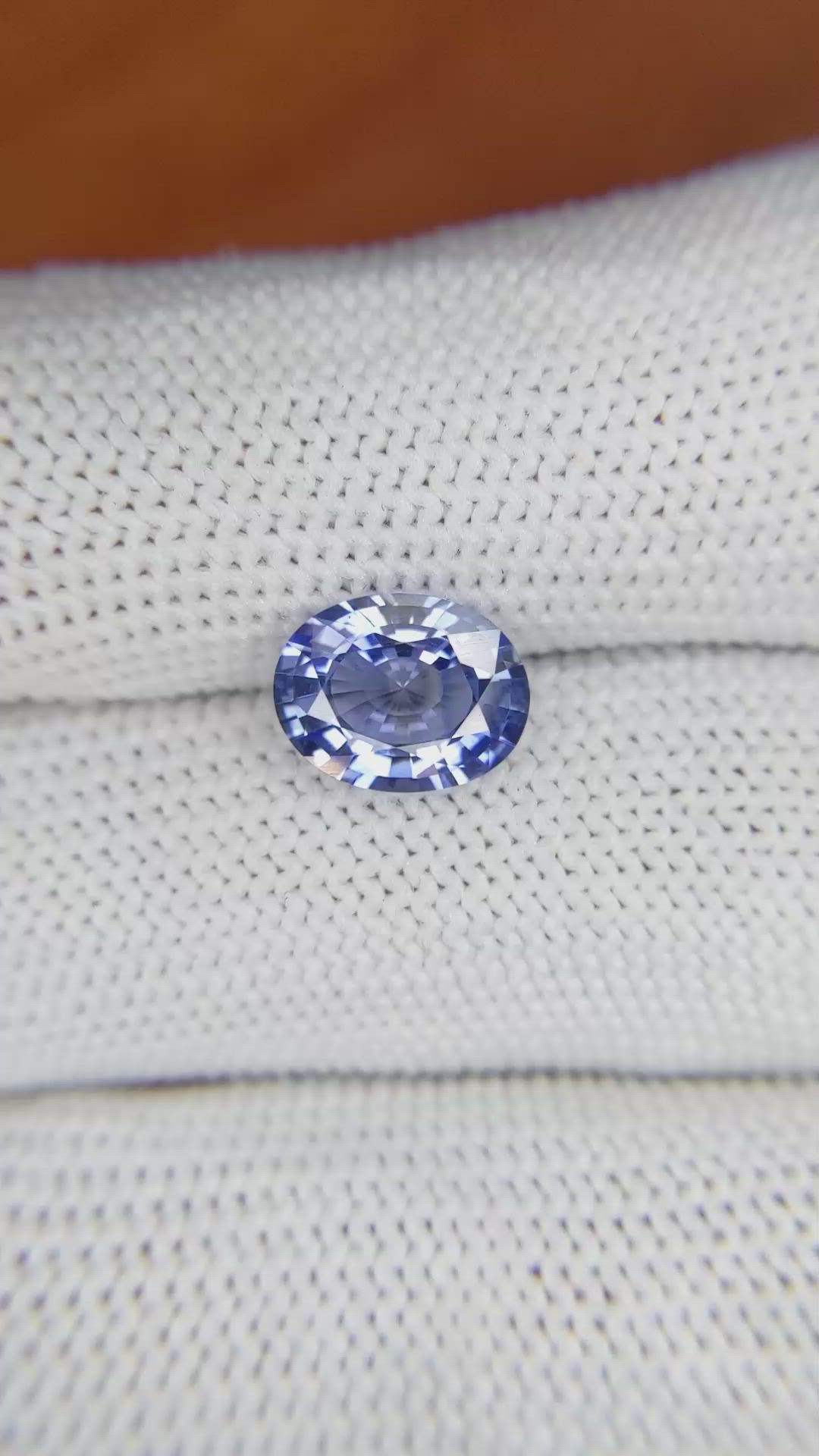 2.38 Ct. Blue Sapphire from Ceylon (Sri Lanka) Size Video