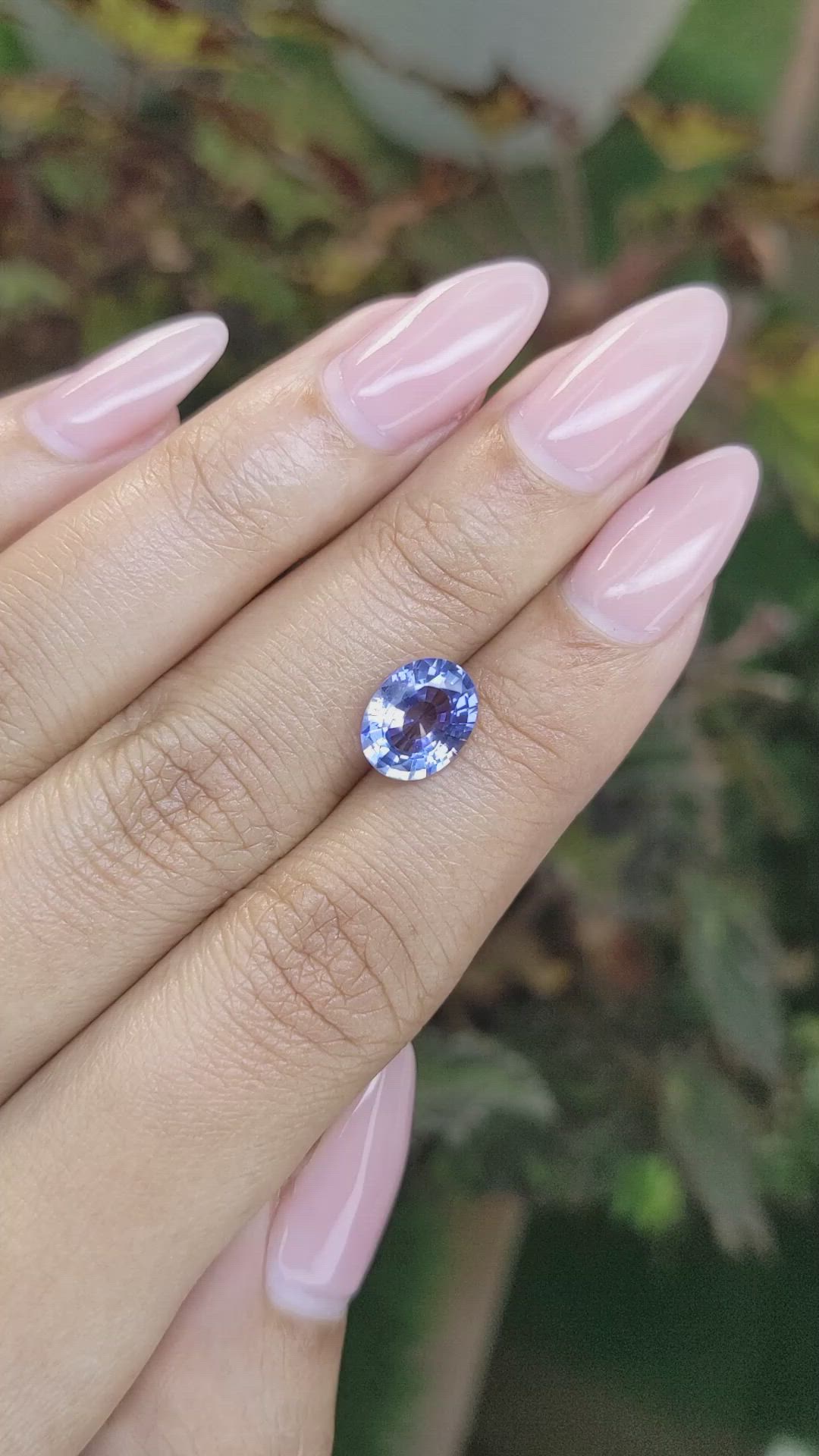 2.38 Ct. Blue Sapphire from Ceylon (Sri Lanka) Size Video