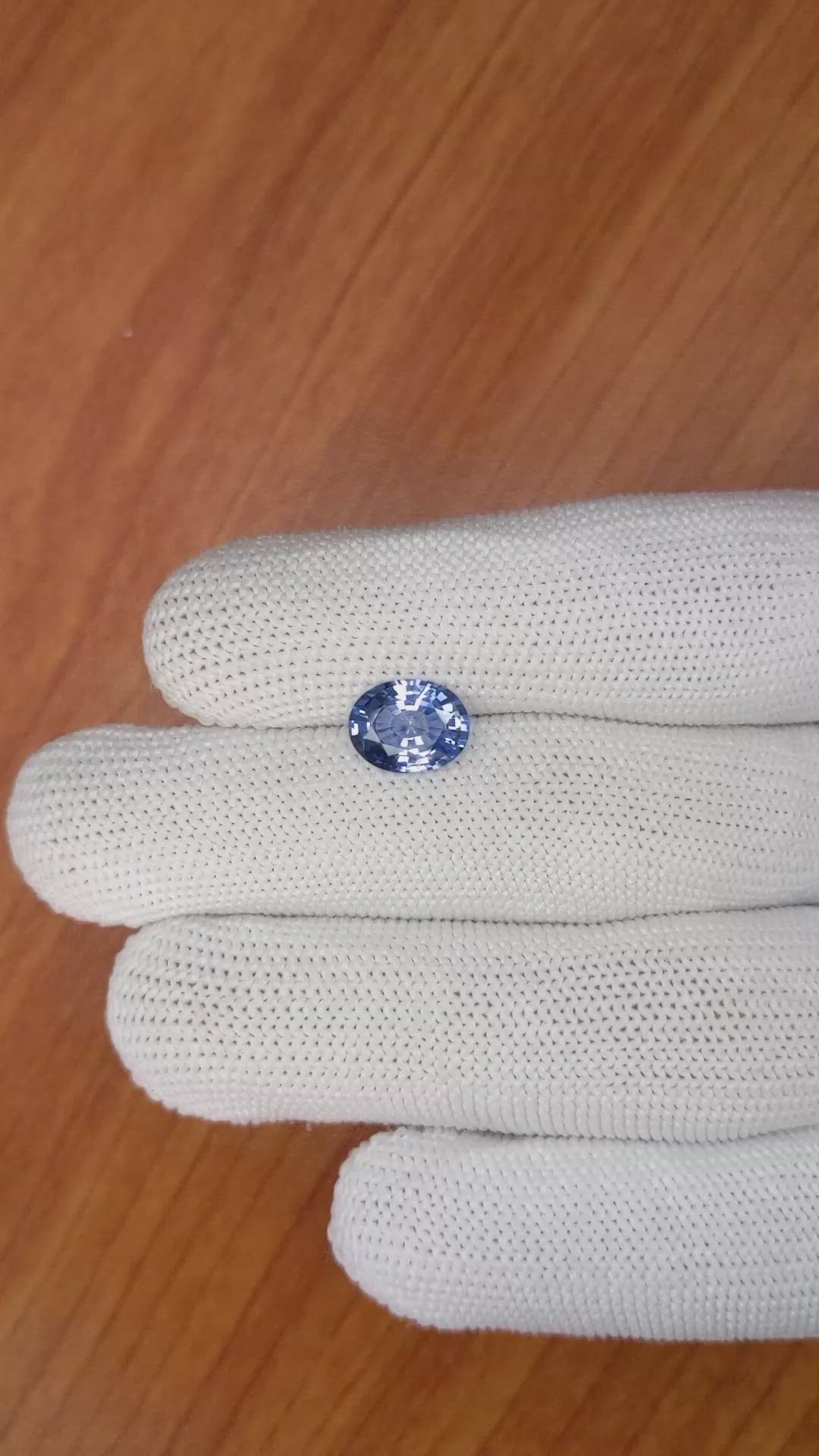2.38 Ct. Blue Sapphire from Ceylon (Sri Lanka) Size Video