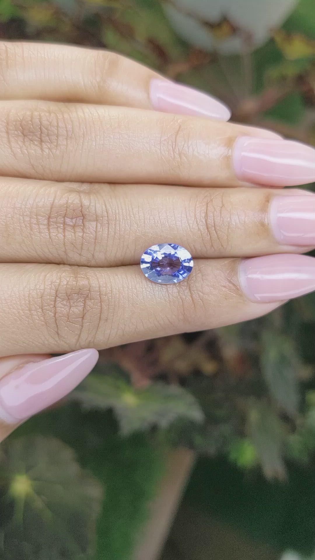 2.38 Ct. Blue Sapphire from Ceylon (Sri Lanka) Size Video