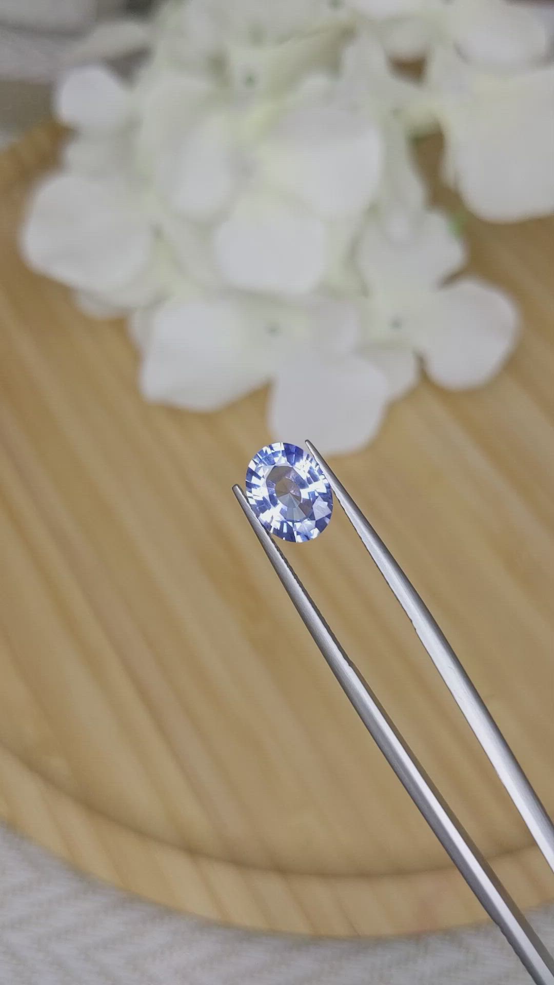 2.38 Ct. Blue Sapphire from Ceylon (Sri Lanka) Size Video