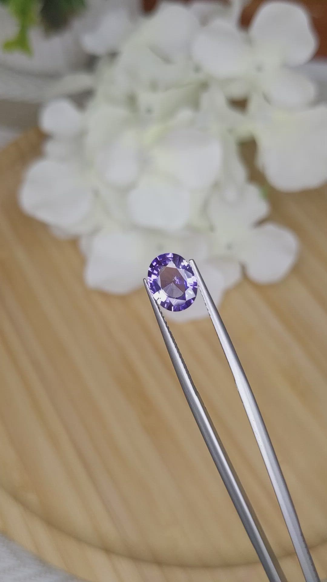 1.92 Ct. Purple Sapphire from Ceylon (Sri Lanka) Size Video
