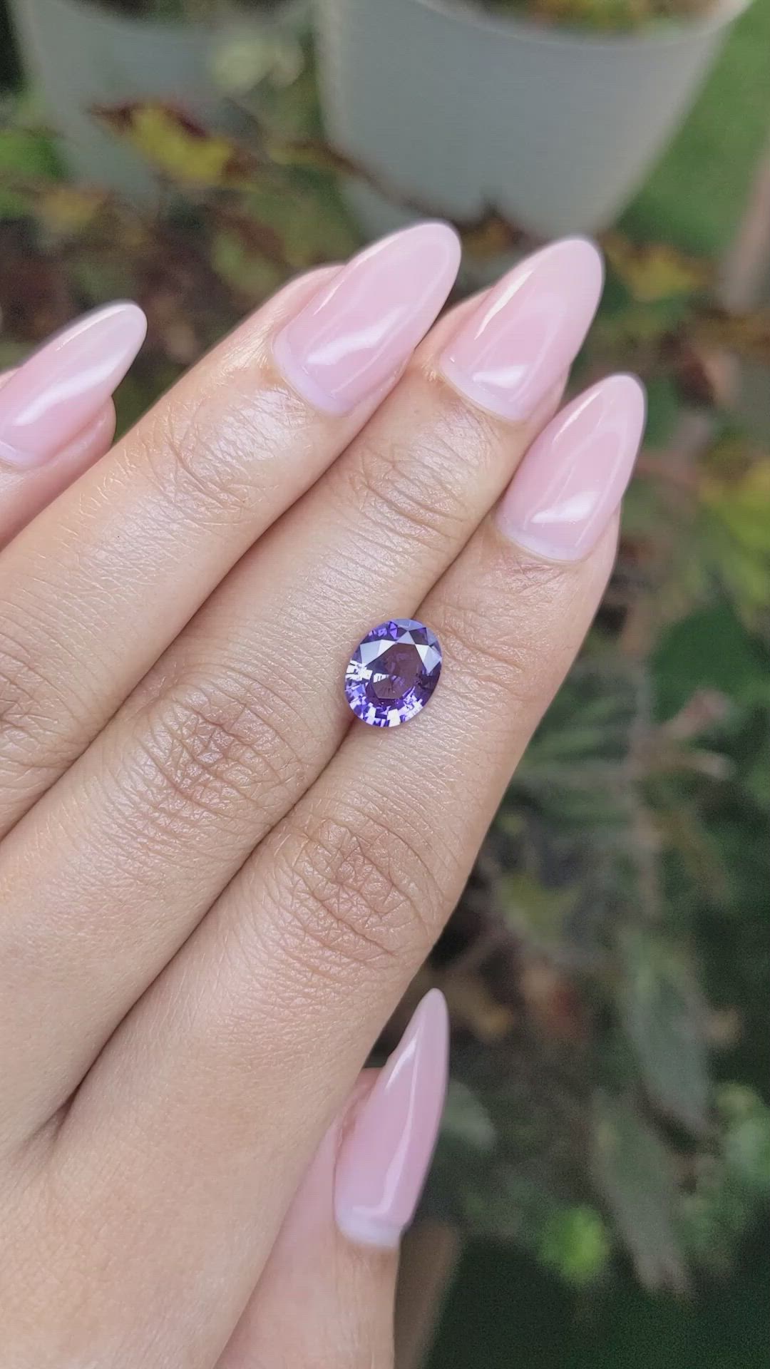 1.92 Ct. Purple Sapphire from Ceylon (Sri Lanka) Size Video