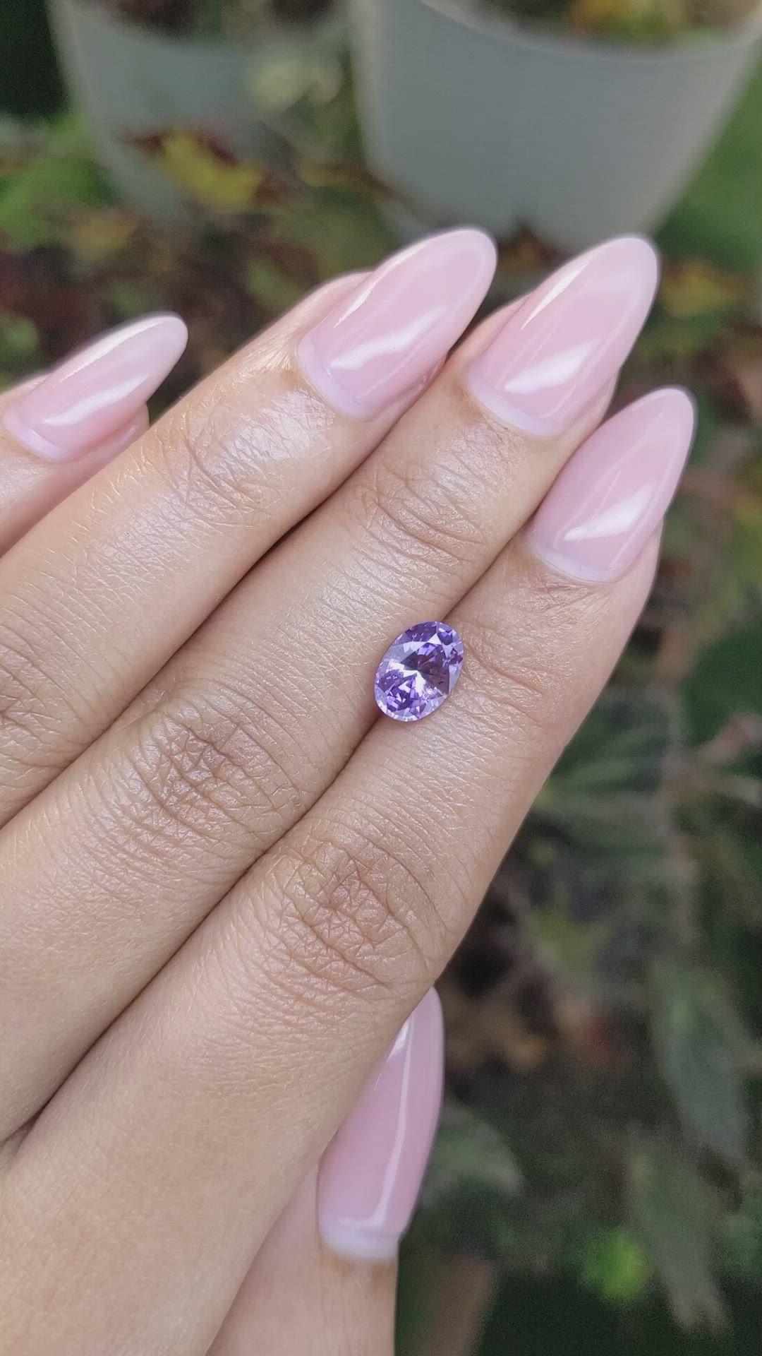 1.69 Ct. Purple Sapphire from Ceylon (Sri Lanka) Size Video