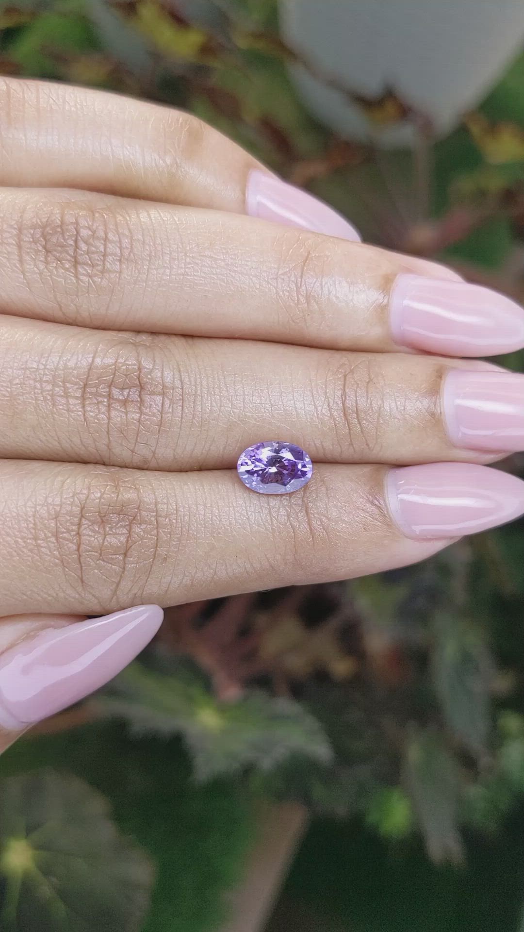 1.69 Ct. Purple Sapphire from Ceylon (Sri Lanka) Size Video