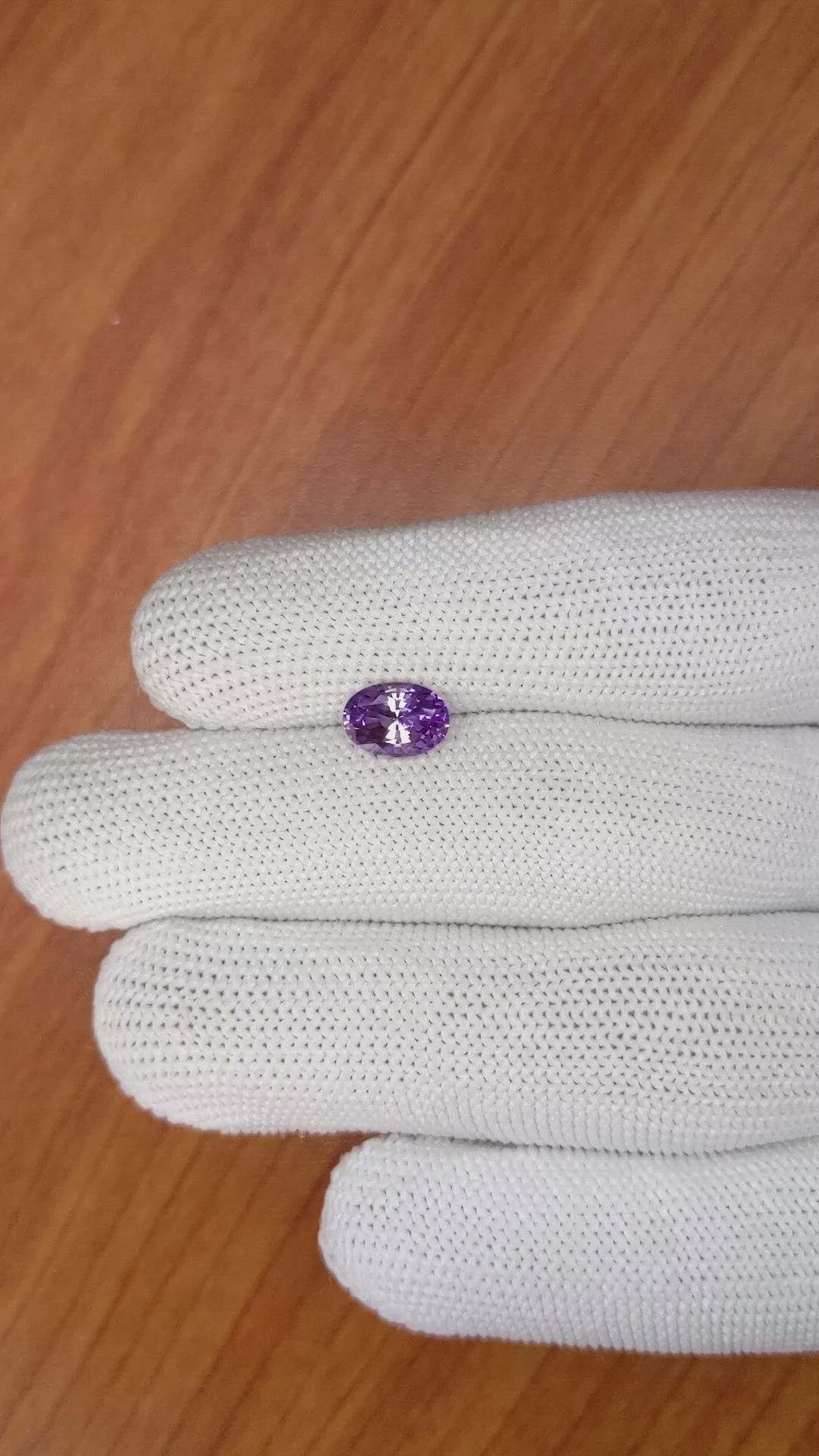 1.69 Ct. Purple Sapphire from Ceylon (Sri Lanka) Size Video