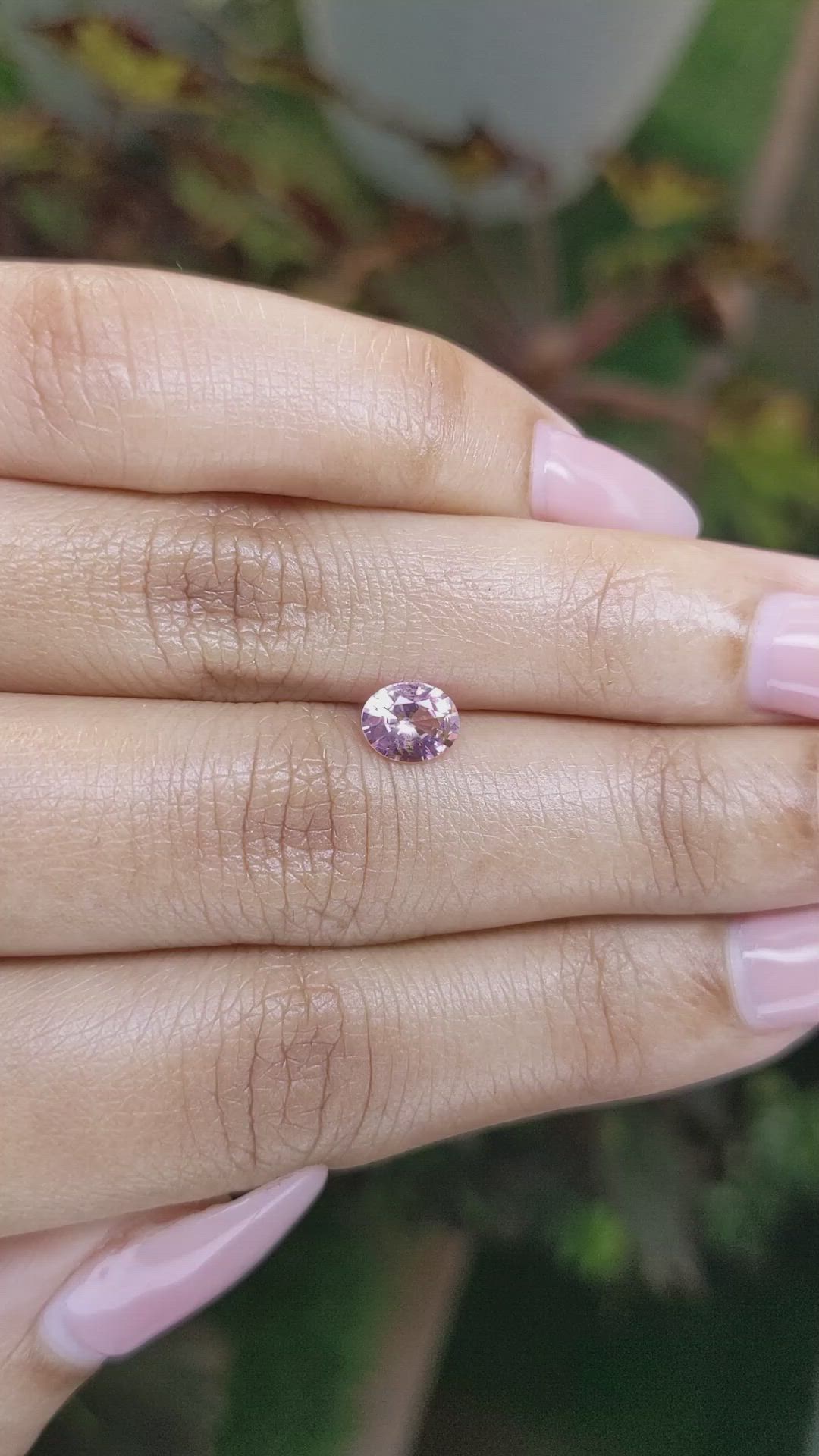 0.74 Ct. Pink Sapphire from Ceylon (Sri Lanka) Size Video