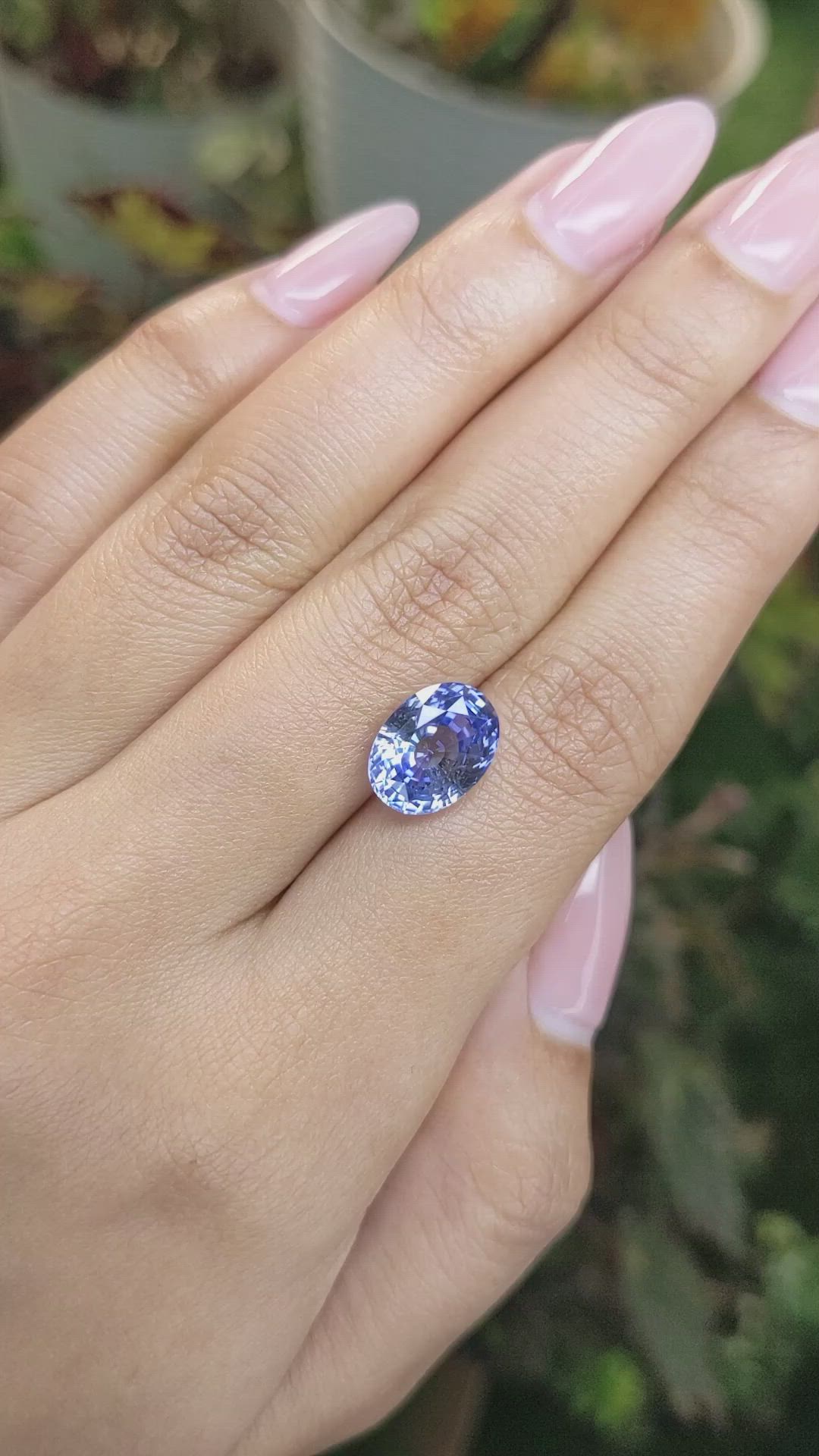 5.48 Ct. Blue Sapphire from Ceylon (Sri Lanka) Size Video