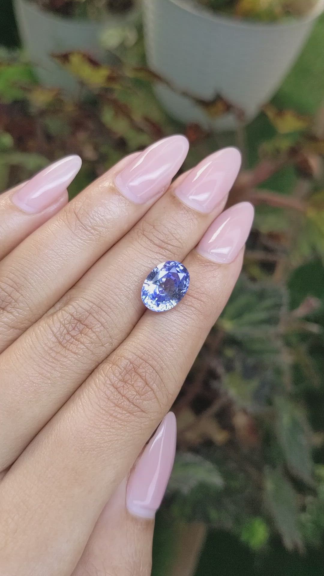 5.48 Ct. Blue Sapphire from Ceylon (Sri Lanka) Size Video