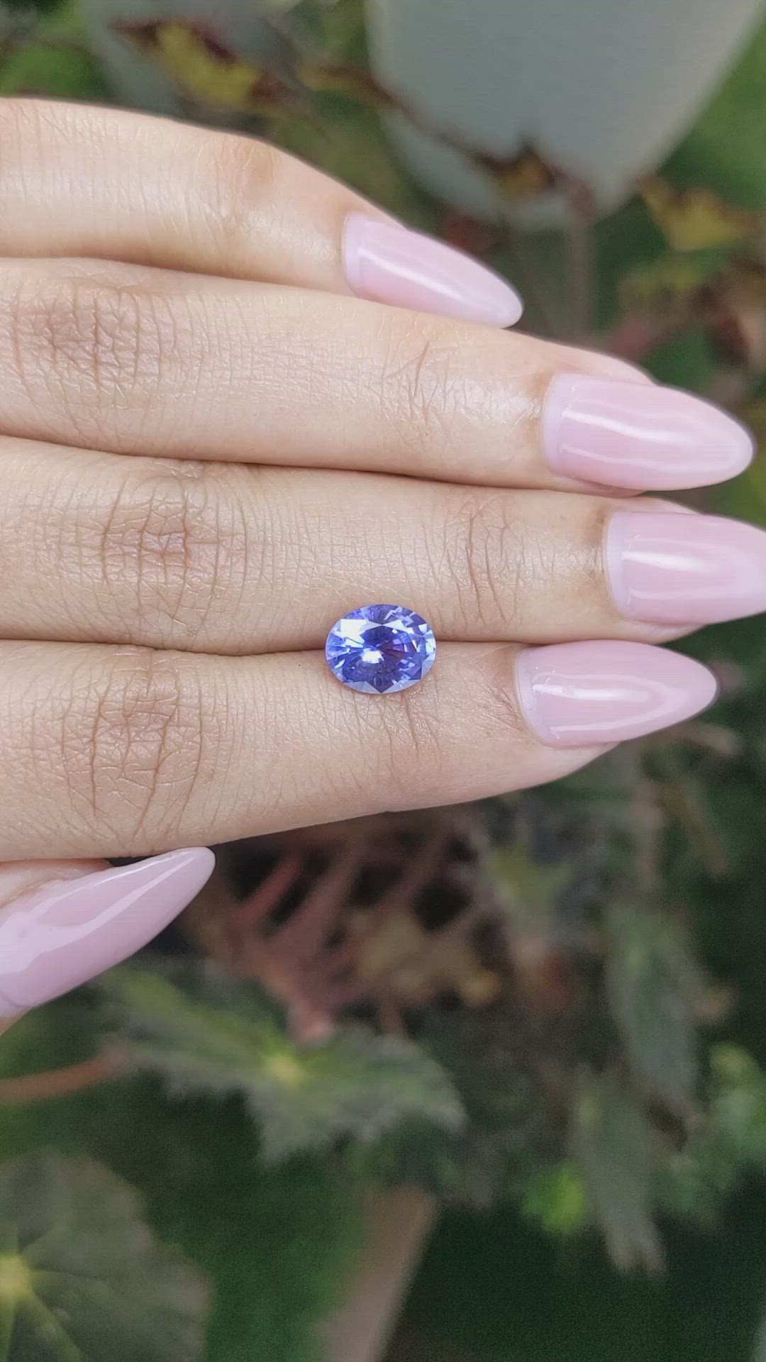 2.08 Ct. Blue Sapphire from Ceylon (Sri Lanka) Size Video