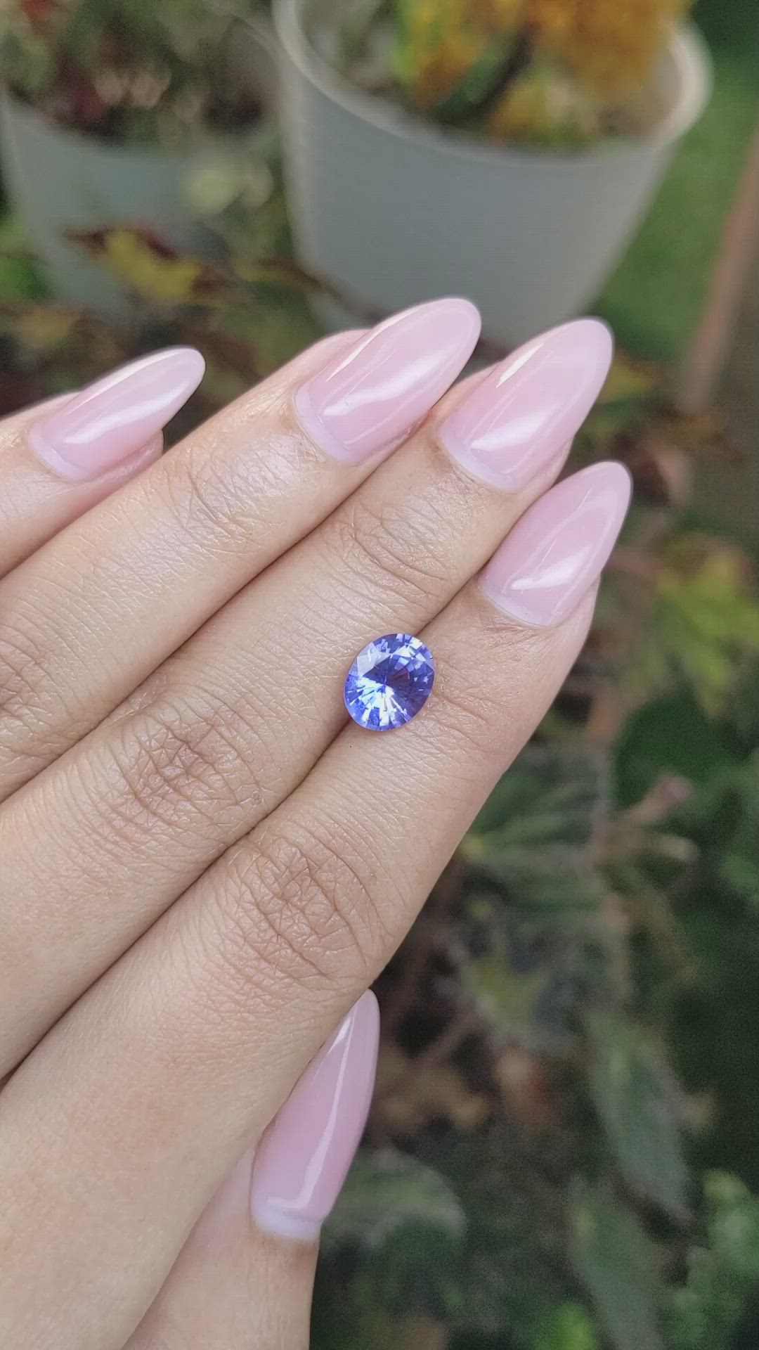 2.08 Ct. Blue Sapphire from Ceylon (Sri Lanka) Size Video