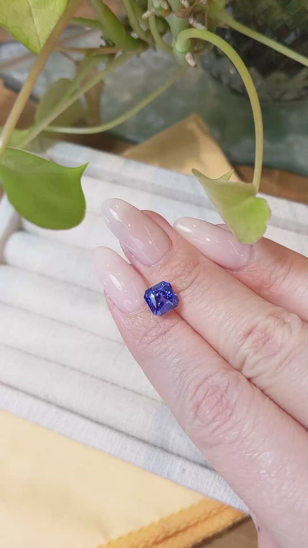 3.02 Ct. Blue Sapphire from Ceylon (Sri Lanka) Size Video