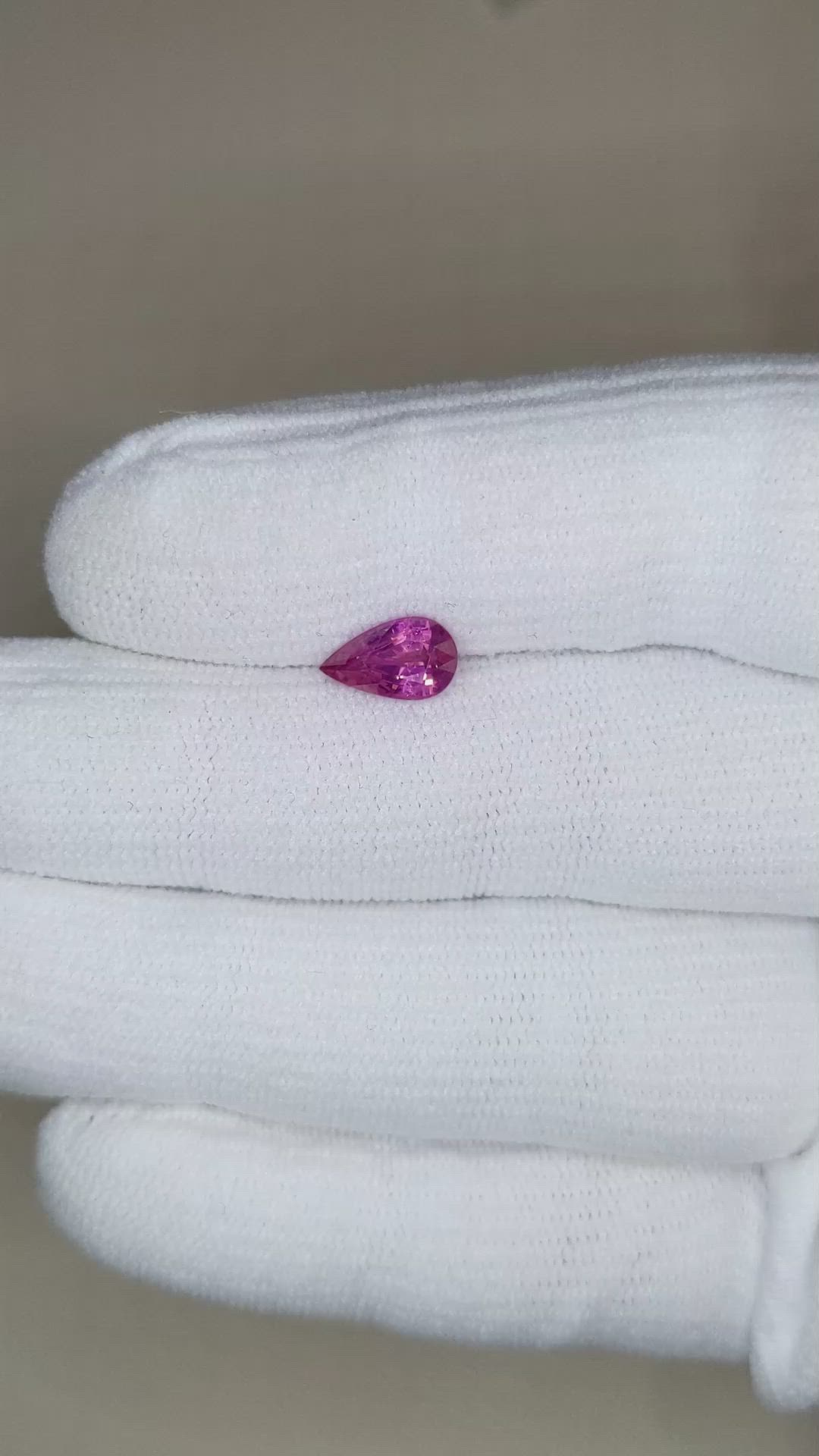 1.45 Ct. Purplish Pink Sapphire from Ceylon (Sri Lanka) Size Video