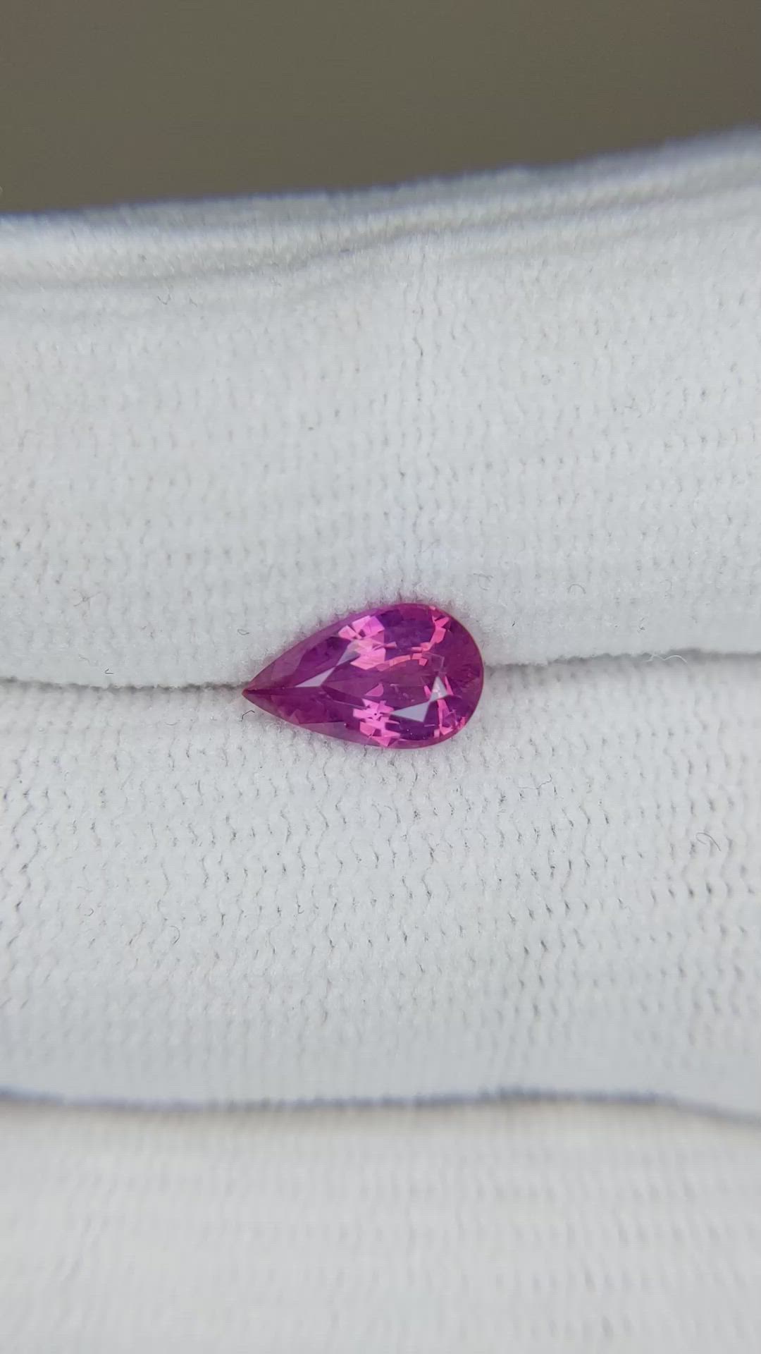 1.45 Ct. Purplish Pink Sapphire from Ceylon (Sri Lanka) Size Video